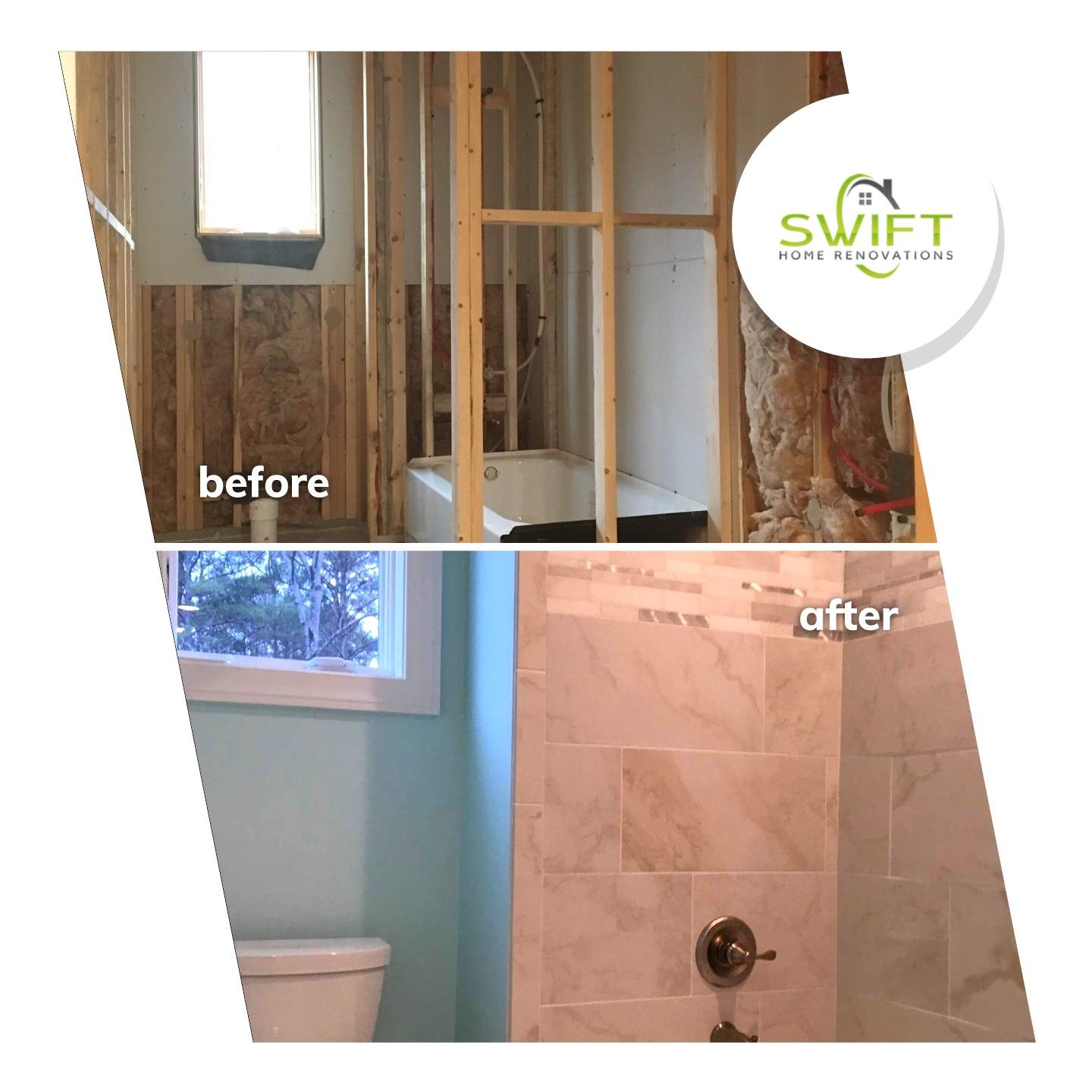 Finished Basement and Bathroom Installation in Roswell by Swift Home Renovations