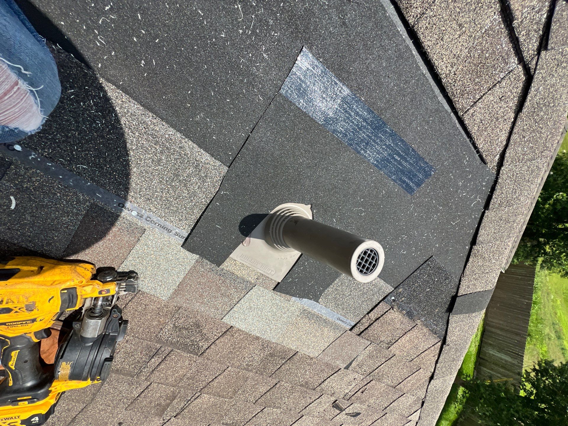Hail Damage using Owen's Corning Duration (Lifetime) Shingles by Roof Repair Company