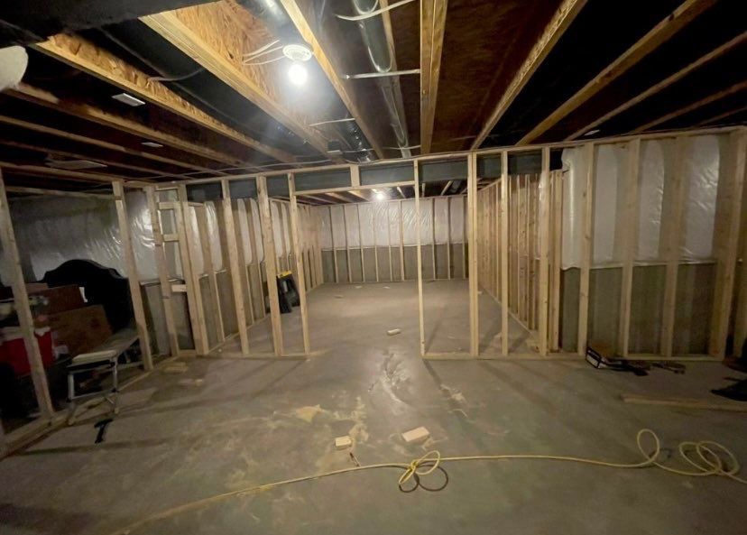 Full Basement Finishing by Greenspring Construction Services