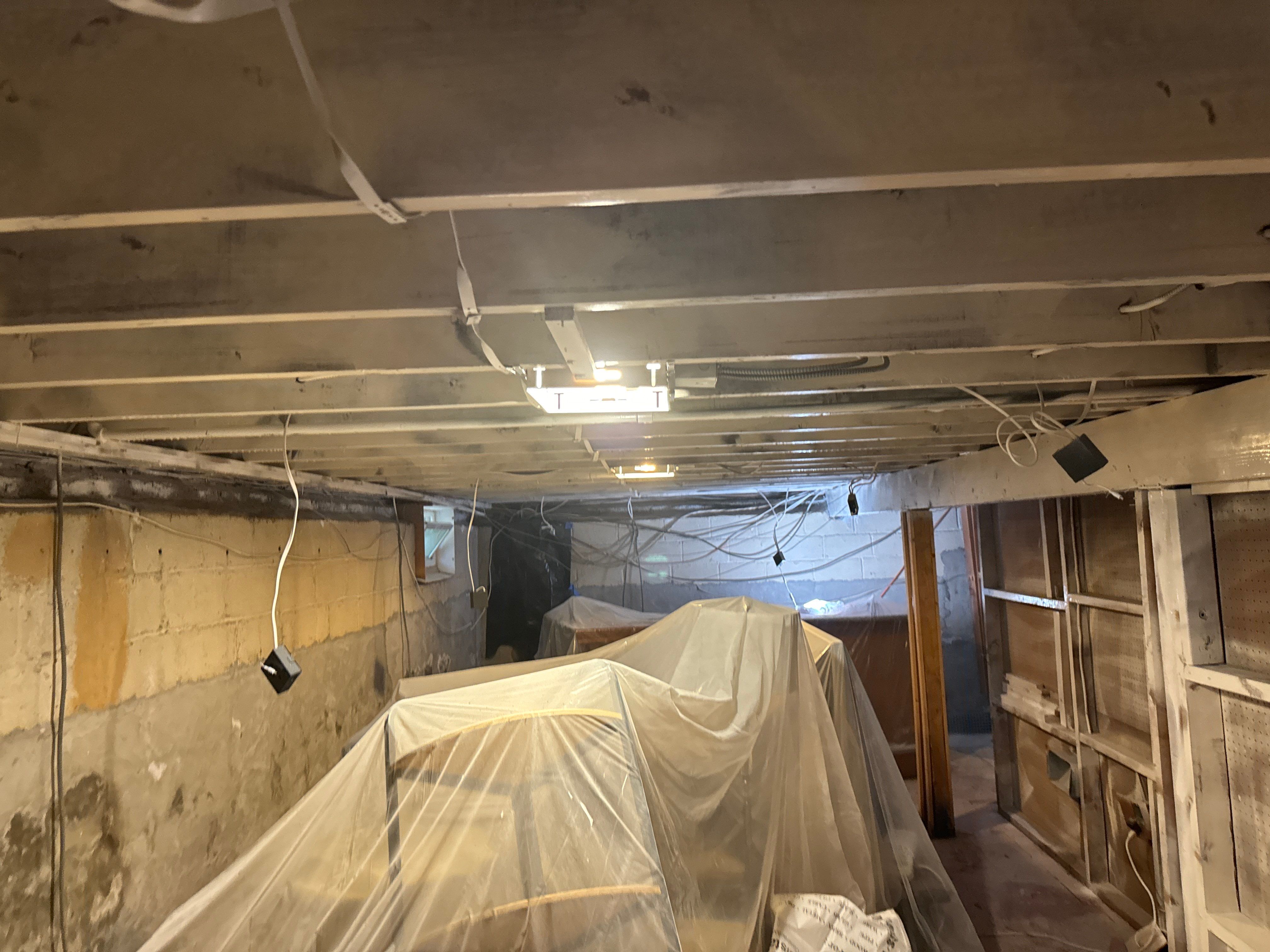 Interior French Drain & Mold Remediation Little Falls NJ by Pure Service Pro, LLC 