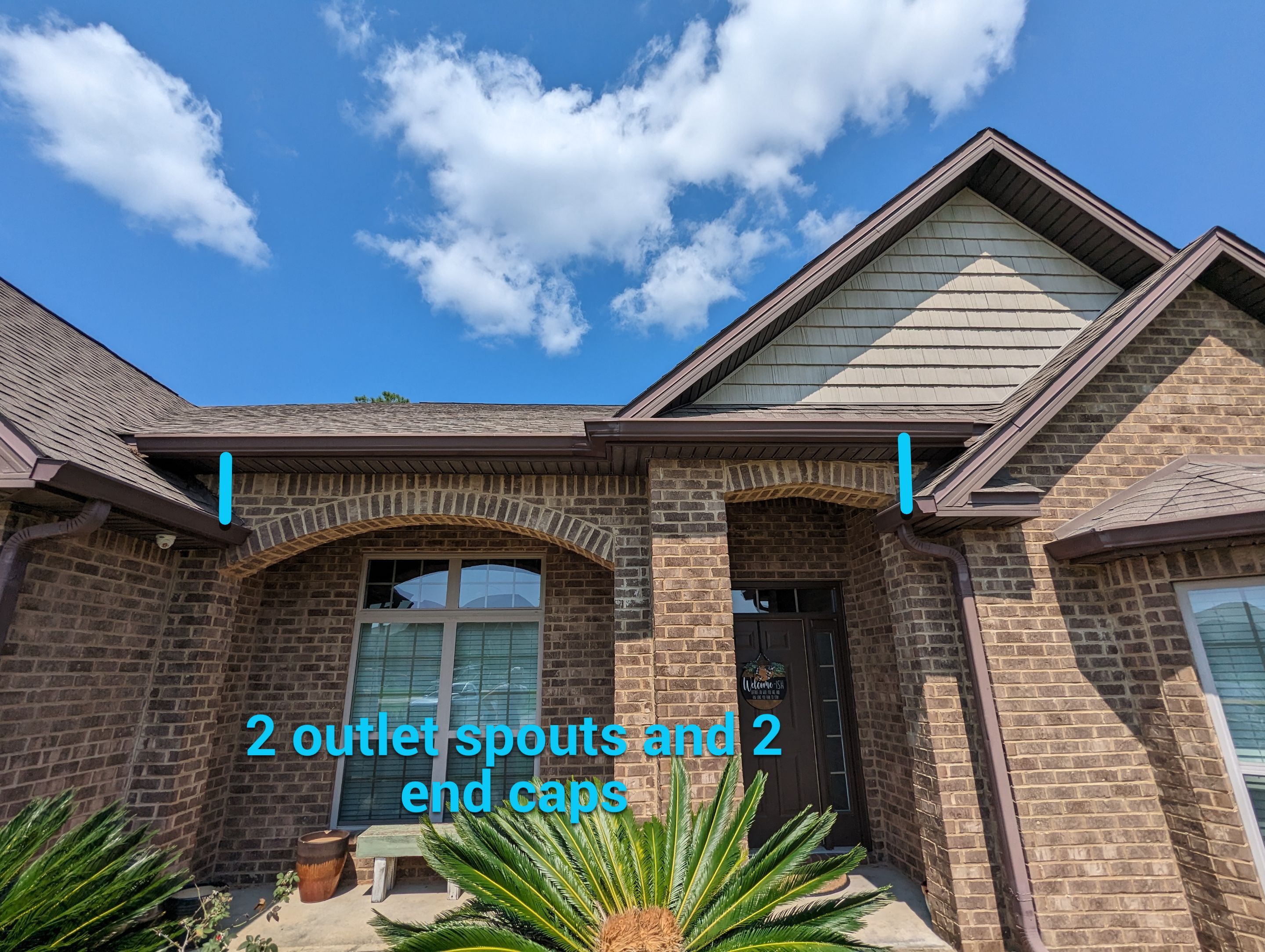 Replace gutter using Royal Brown in Panama City FL by Gutter Professors