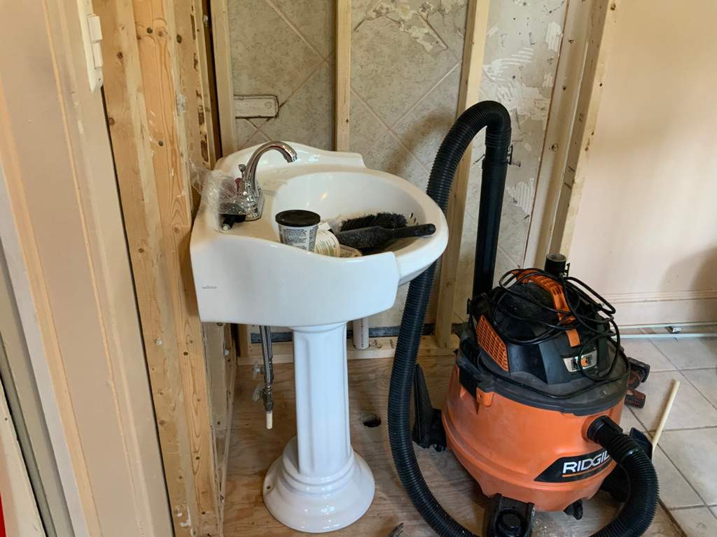Bathroom Remodel using New Bathroom Tile and Tube by Alpha Design Services