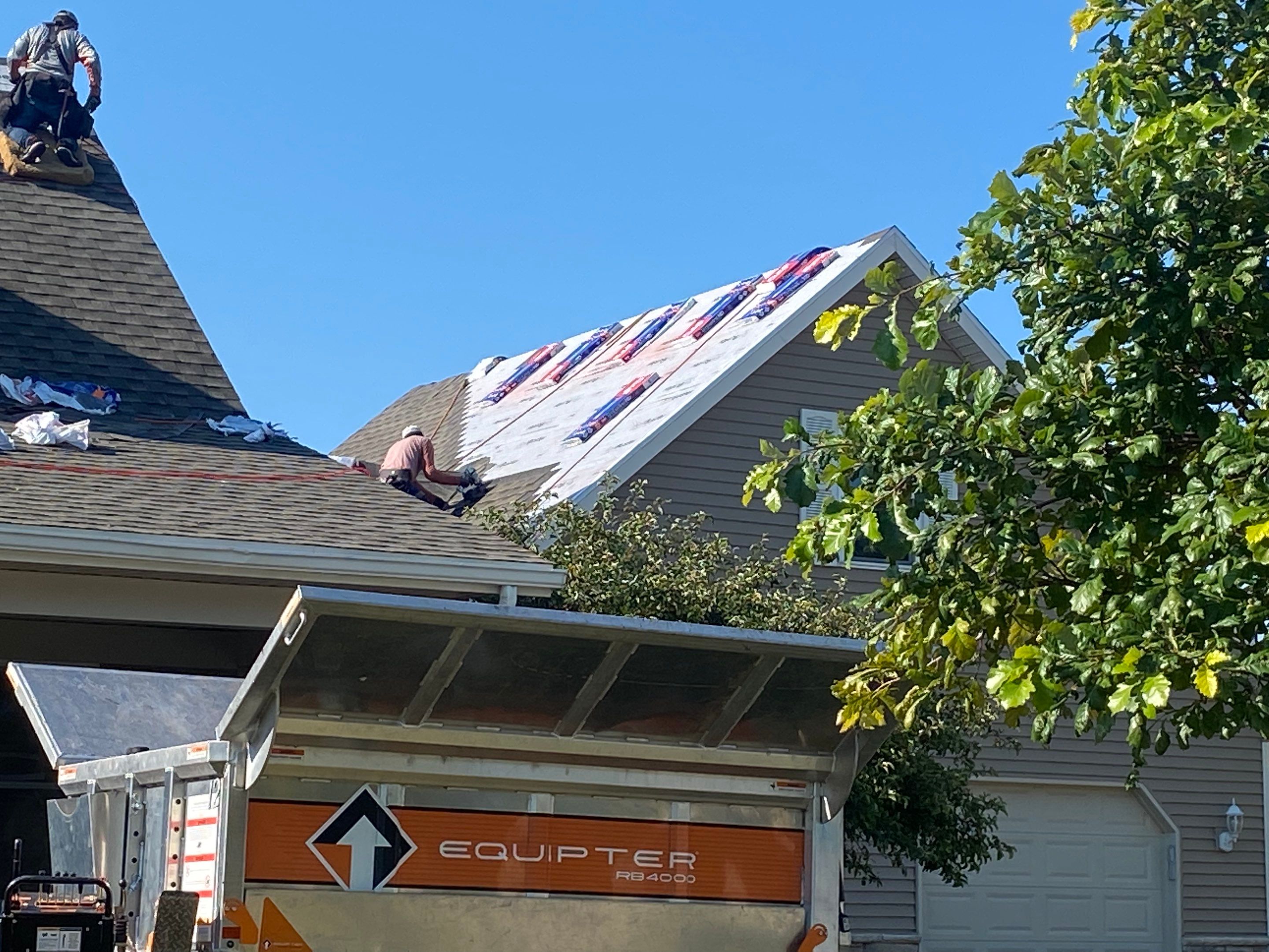 Residential Roofing Installation using GAF Timberline HDZ Weathered Wood by Nitro Roofing and Construction