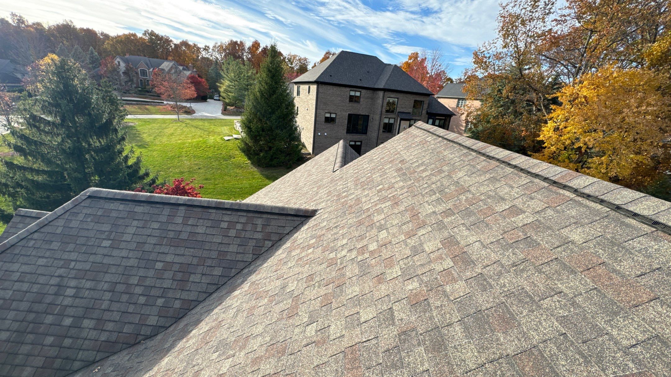 Roof Replacement using CertainTeed Landmark Moire Black by 180 Contractors