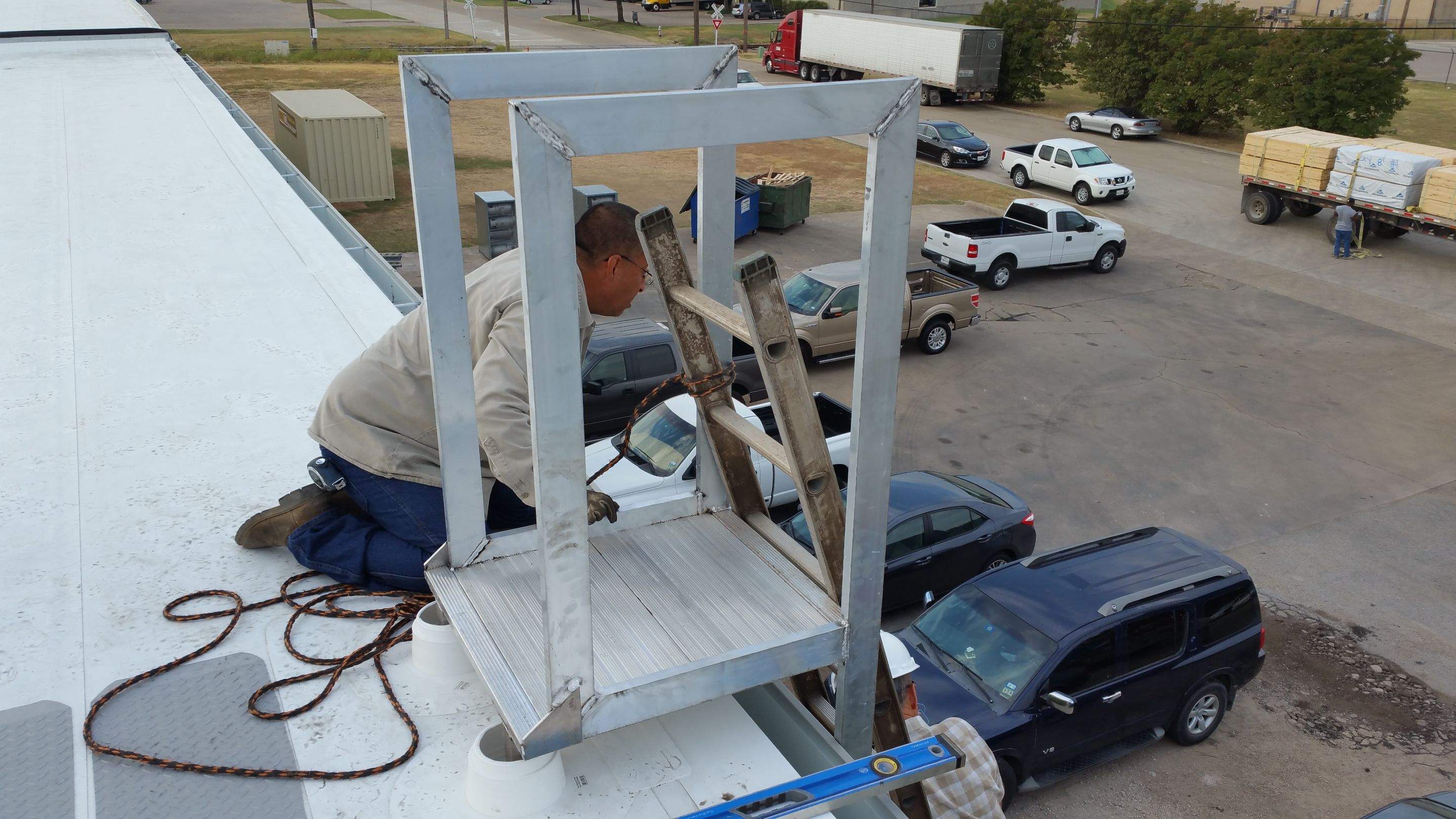 Massive Storm Damage Project - Factory in Arlington by First United Roofing & Construction
