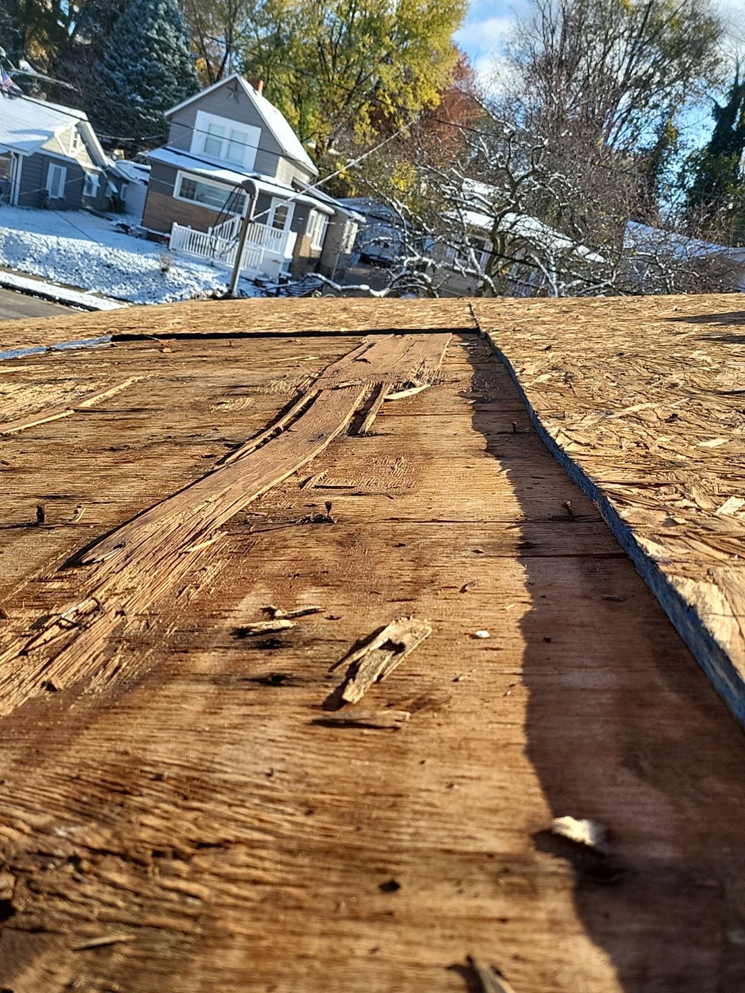 ATLAS PINNACLE COLOR: OYSTER SHELL DRIP EDGE: WHITE by Eagle Eye Roofing
