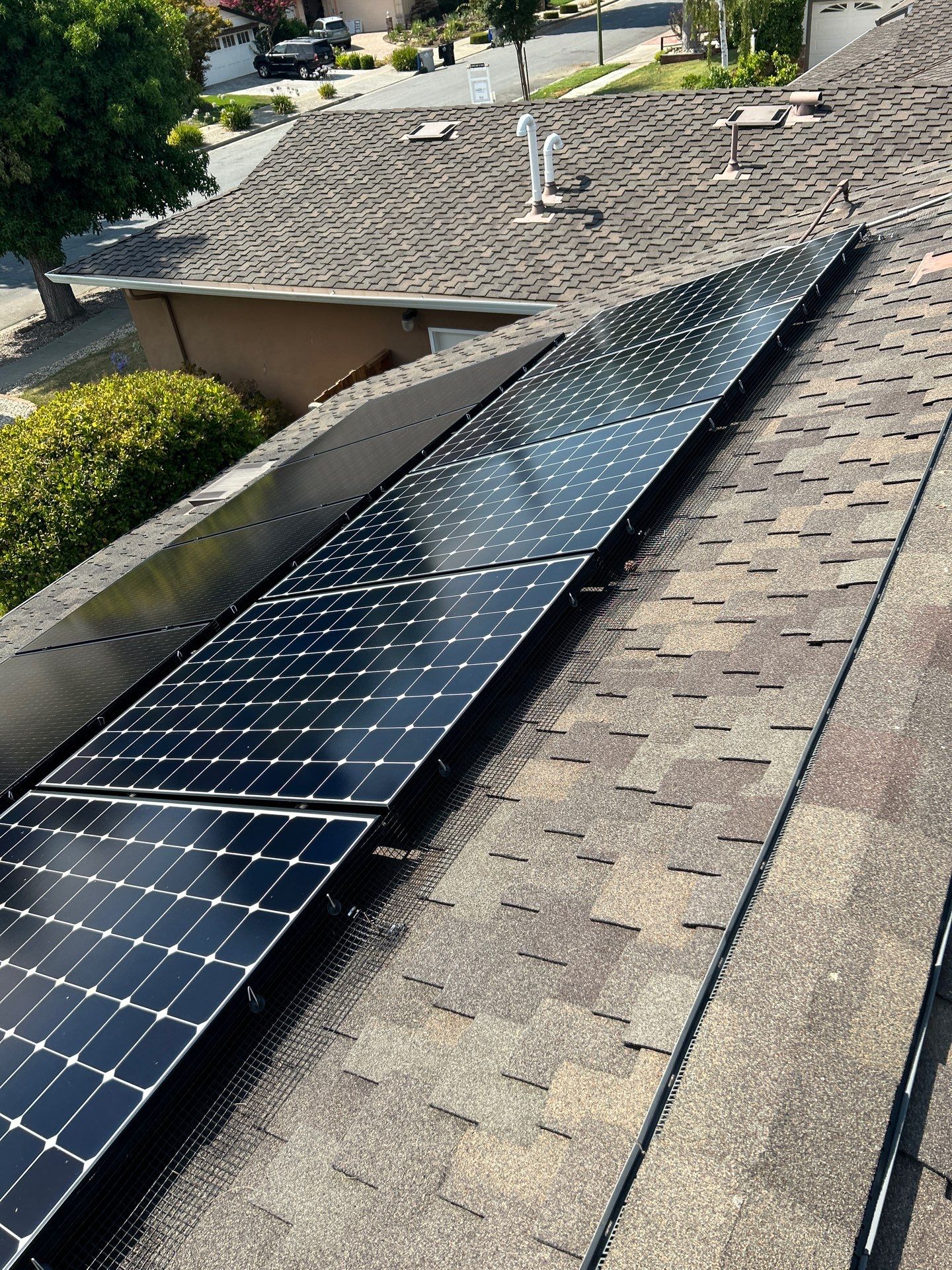 Solar Panel Critter Guard Installation by All One Solar Shine
