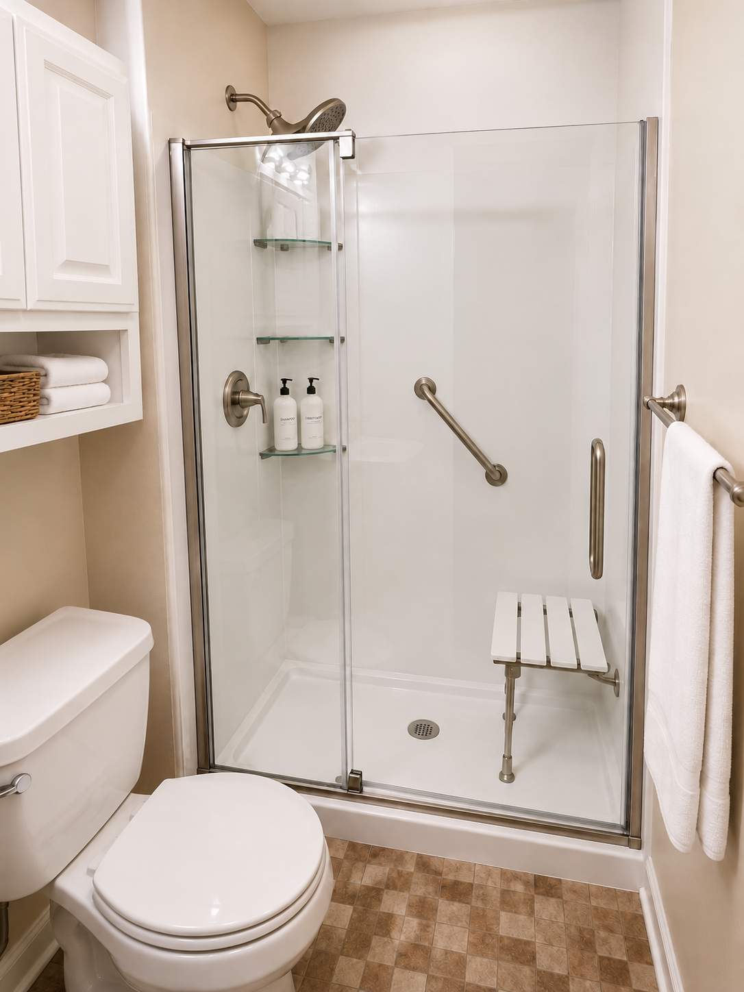 Accessible Tub-to-Shower Conversion - Bel Air, MD by Remodel Now