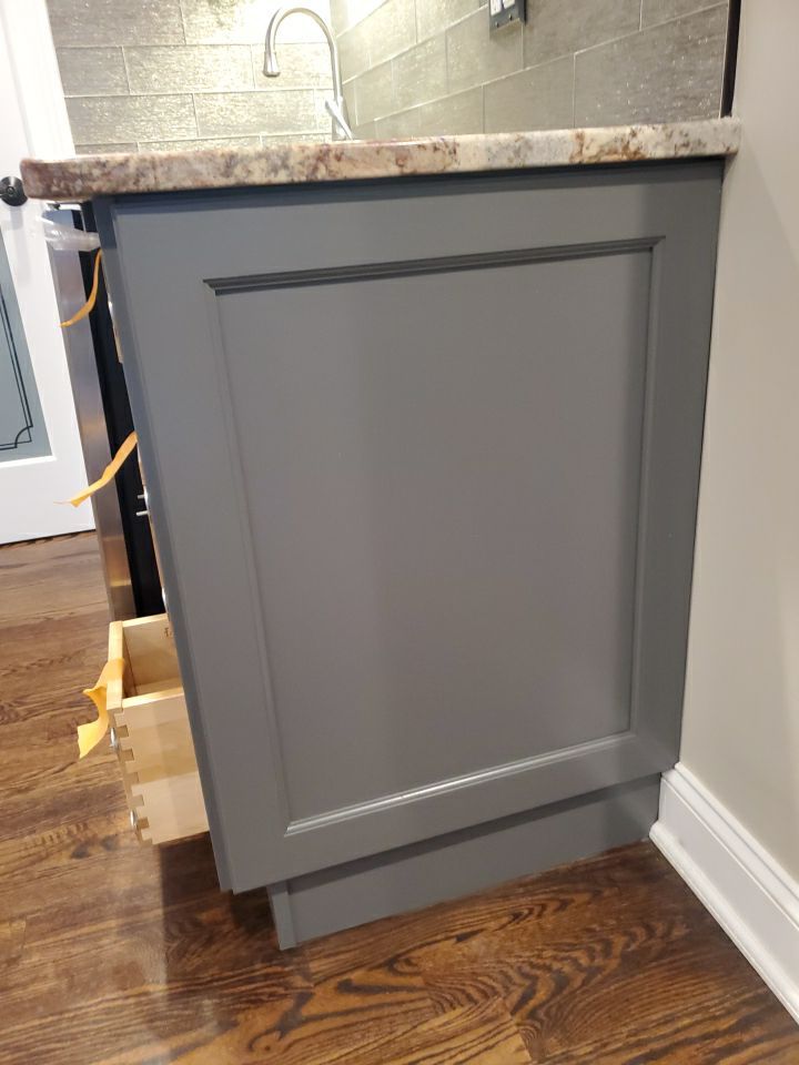 Kitchen Cabinets Refinished in Kendall Charcoal HC-166  by Spectrum Painting, LLC