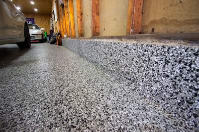 Garage Floor using Domino