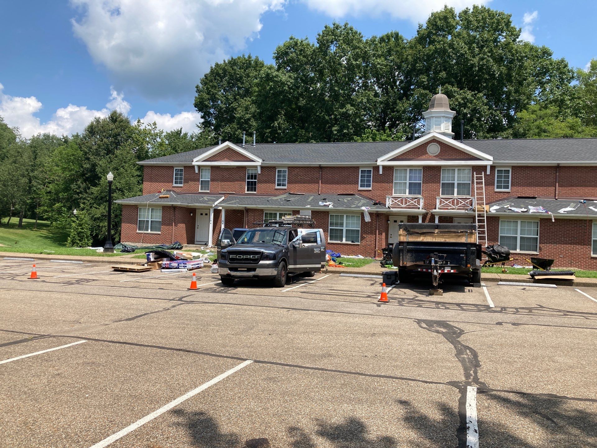 Commercial Roofing Installation using GAF Timberline HDZ Charcoal by Rainstoppers Roofing