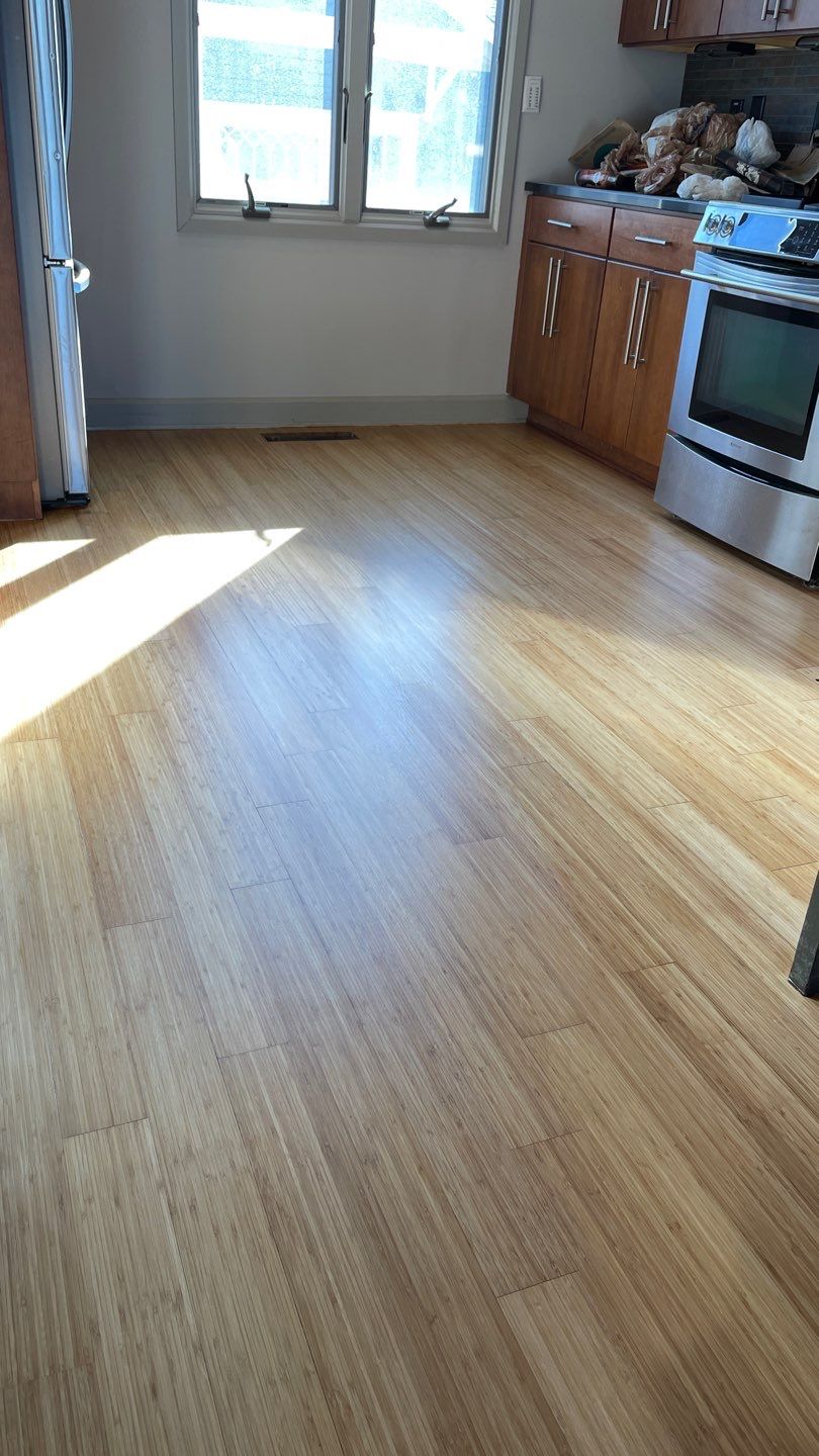 Solid Bamboo Refinish by Footprints Floors of East Atlanta
