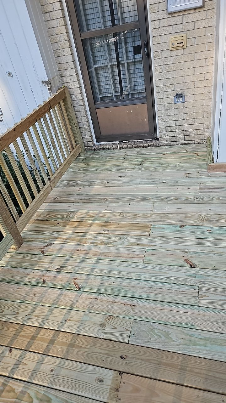 Split Rail Trail - Deck Installation  by Pillar and Pine