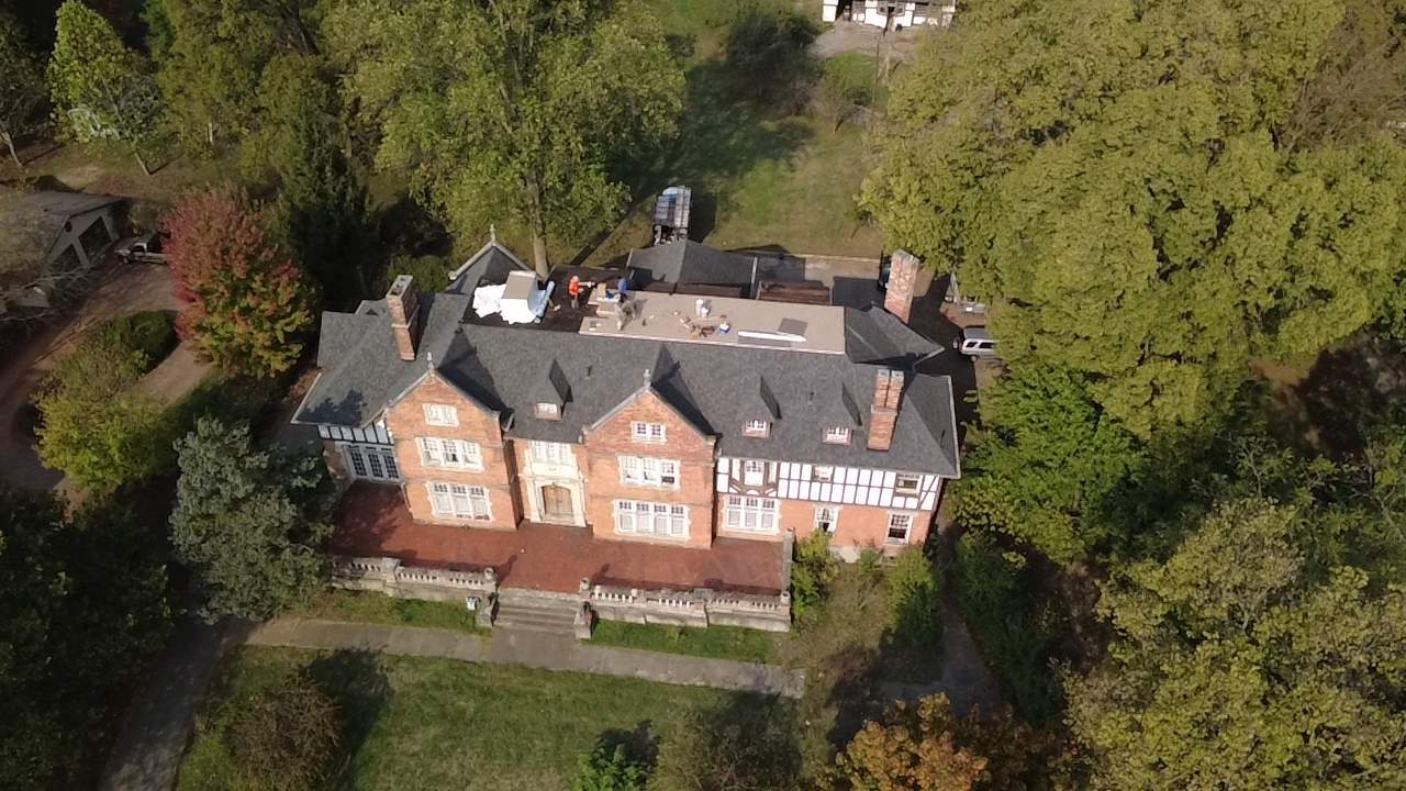 Middletown Mansion Restoration Project - Low Slope Roof by Level Up Roofing and Restoration Services LLC