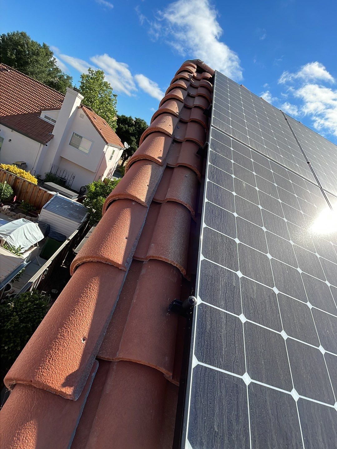 Solar Panel Bird Proofing using Critter Guard Mesh by All One Solar Shine