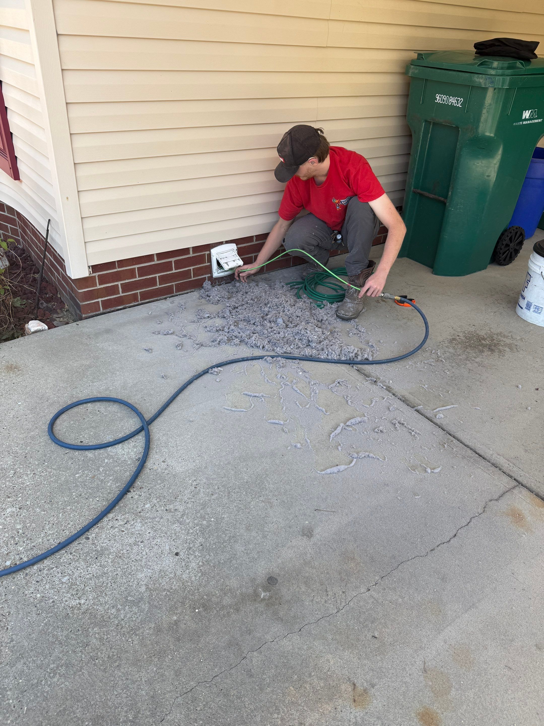 Residential Dryer Vent Cleaning and Debris Removal in Zelienople by Superior Air Duct Cleaning