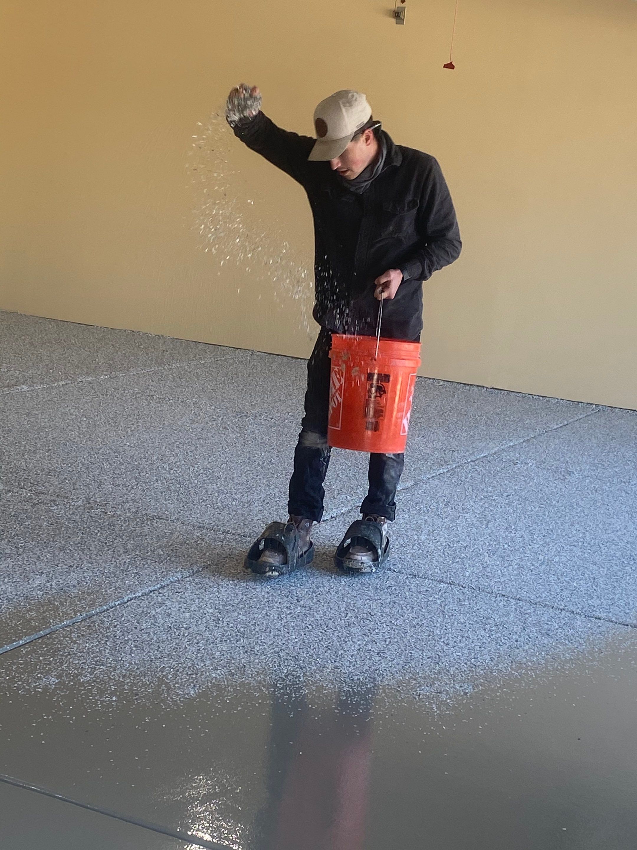 Driveway using Greystone 1/8" by Croc Coatings, LLC