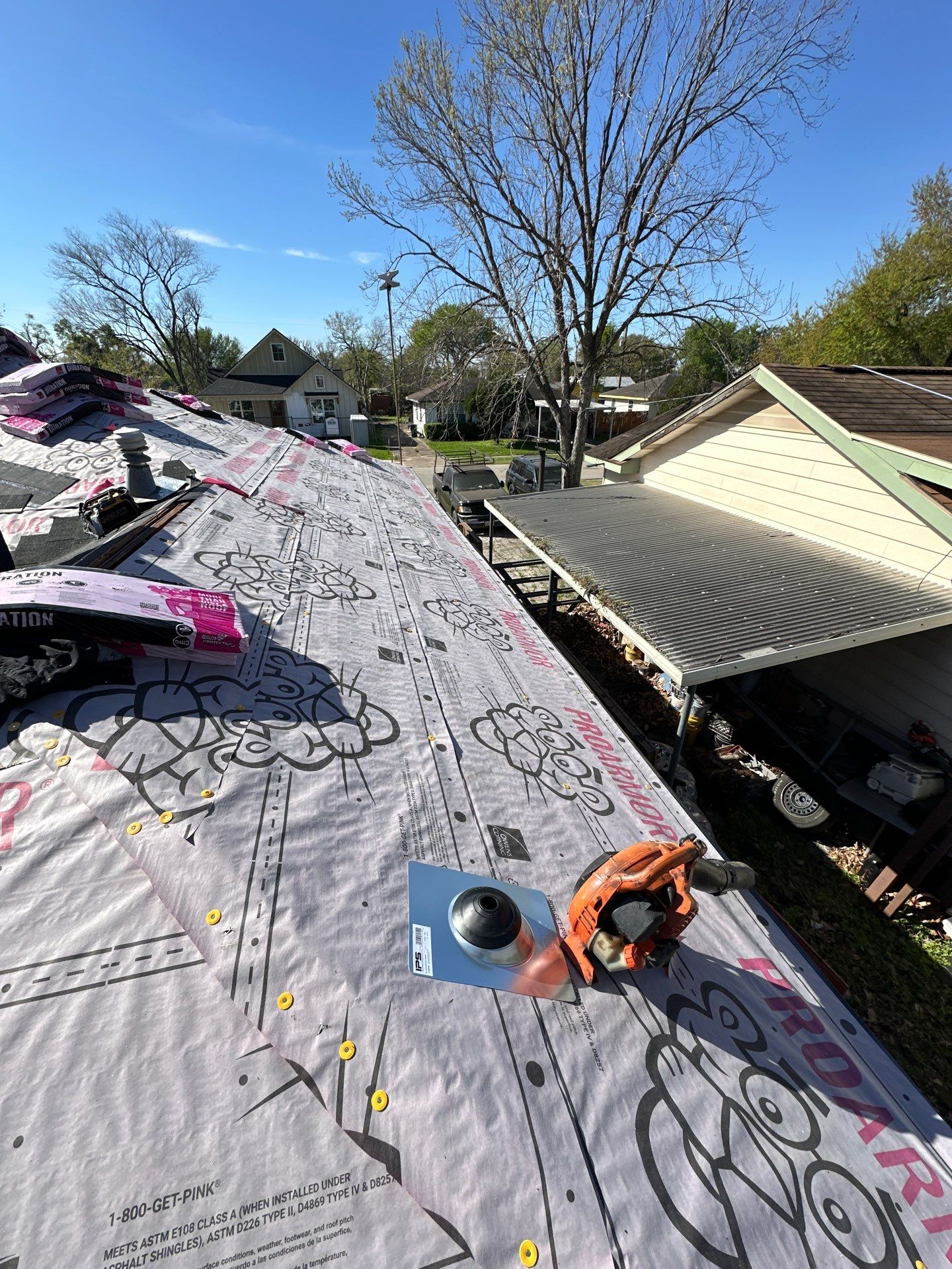 Project in Houston by Motion Roofing