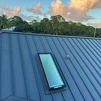 24ga 1.5" Mechanical Seam Charcoal Gray  by Total Roofing System The Metal Roof Experts