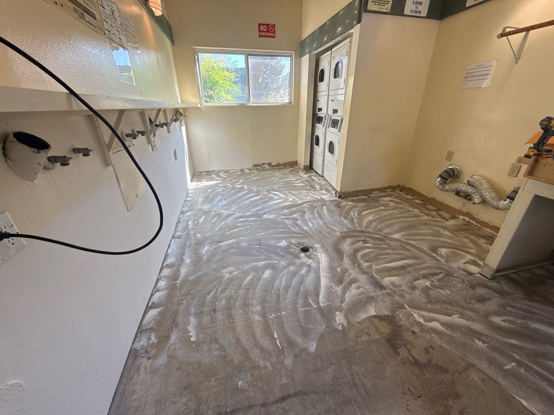 Laundry Room Water Restoration & Rebuild in Irvine by One Stop Source