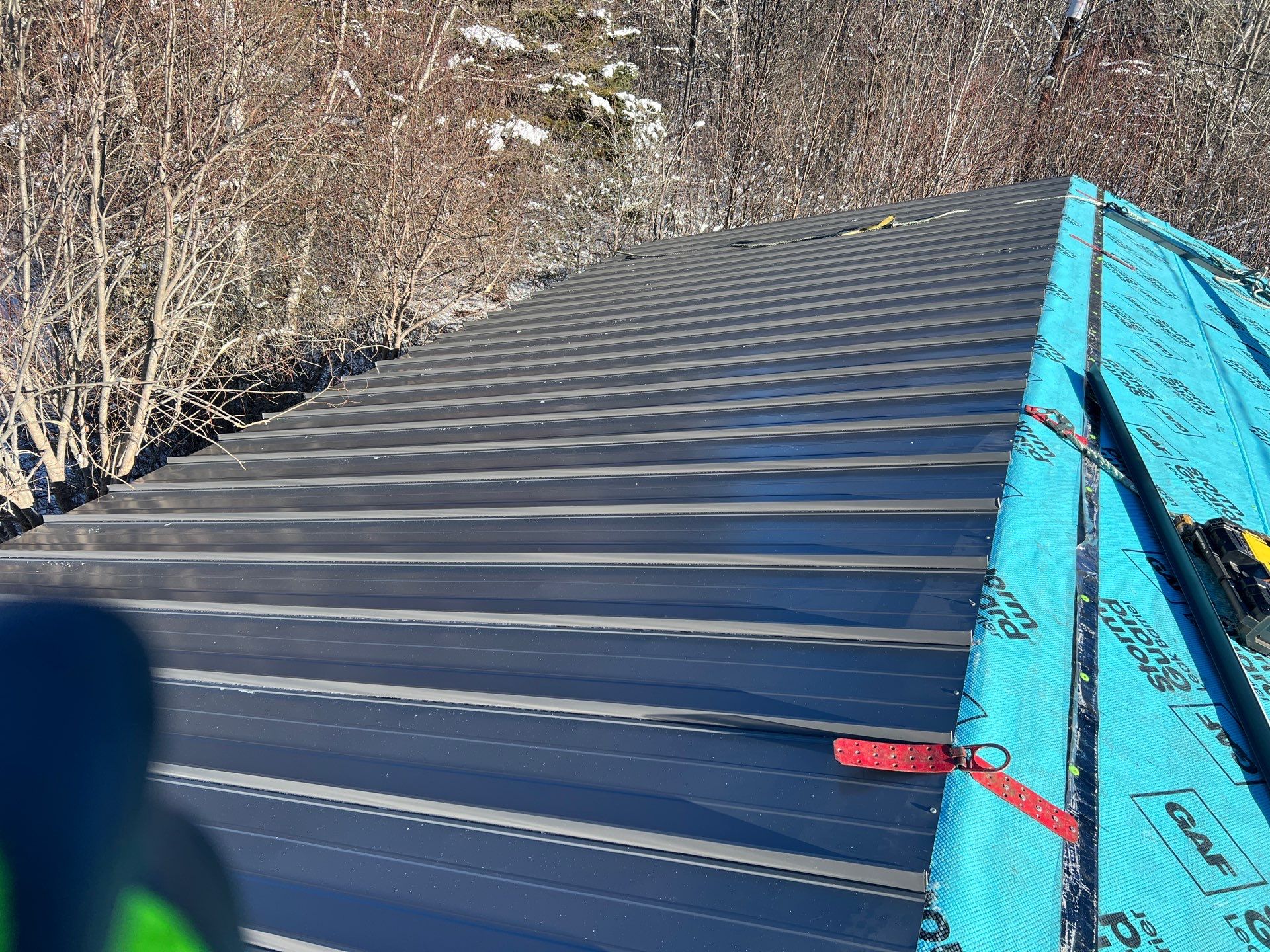 Residential Roofing Installation using Ideal Steel Standing Seam  by Artisan Roofing & Home Improvements Inc.