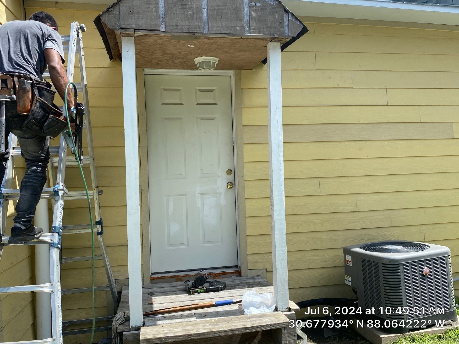 Siding Repair using Roof repair by American Roofing & Construction LLC