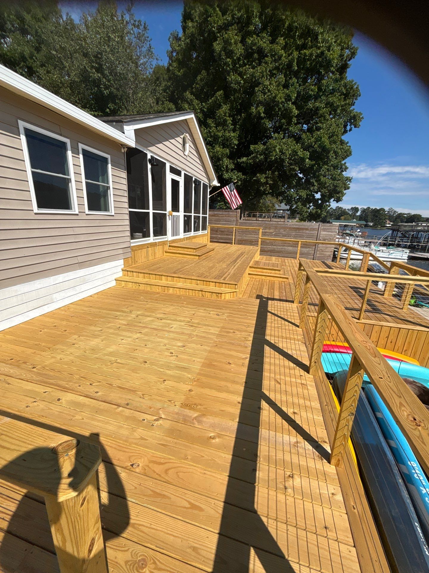 Wood Dock using Wood Sealant by DuraSeal