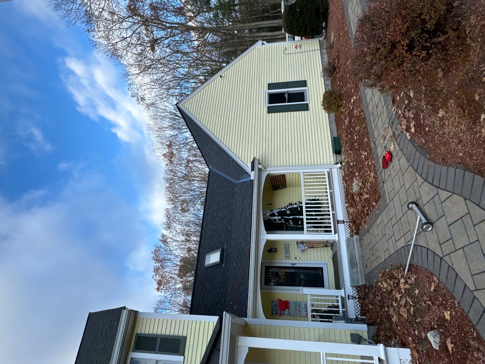 Chelmsford Premium Roof: Onyx Black Shingles with Standing Seam Metal Porch by Mighty Dog Roofing of Greater Middlesex County
