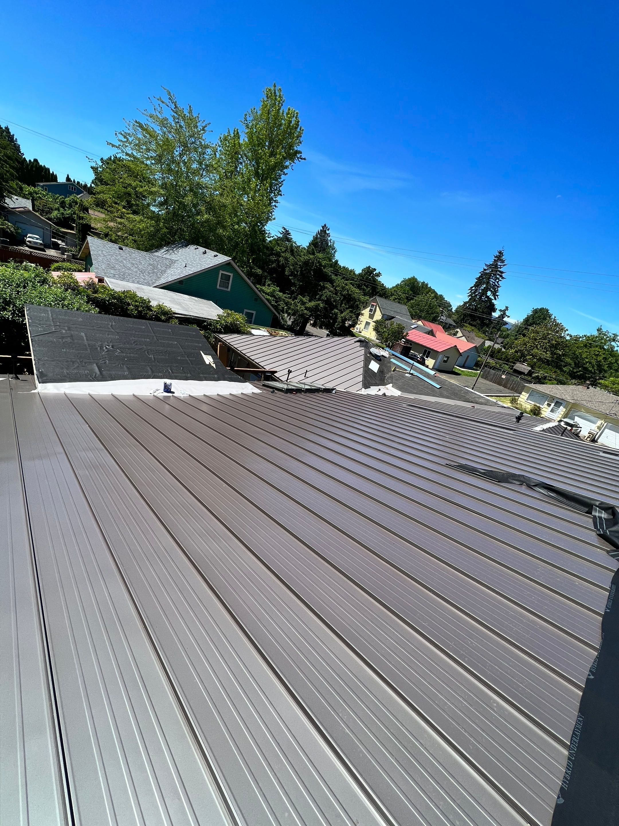 Taylor Metal Roof System Color: Vintage  by Orezona Building & Roofing Company, Inc.