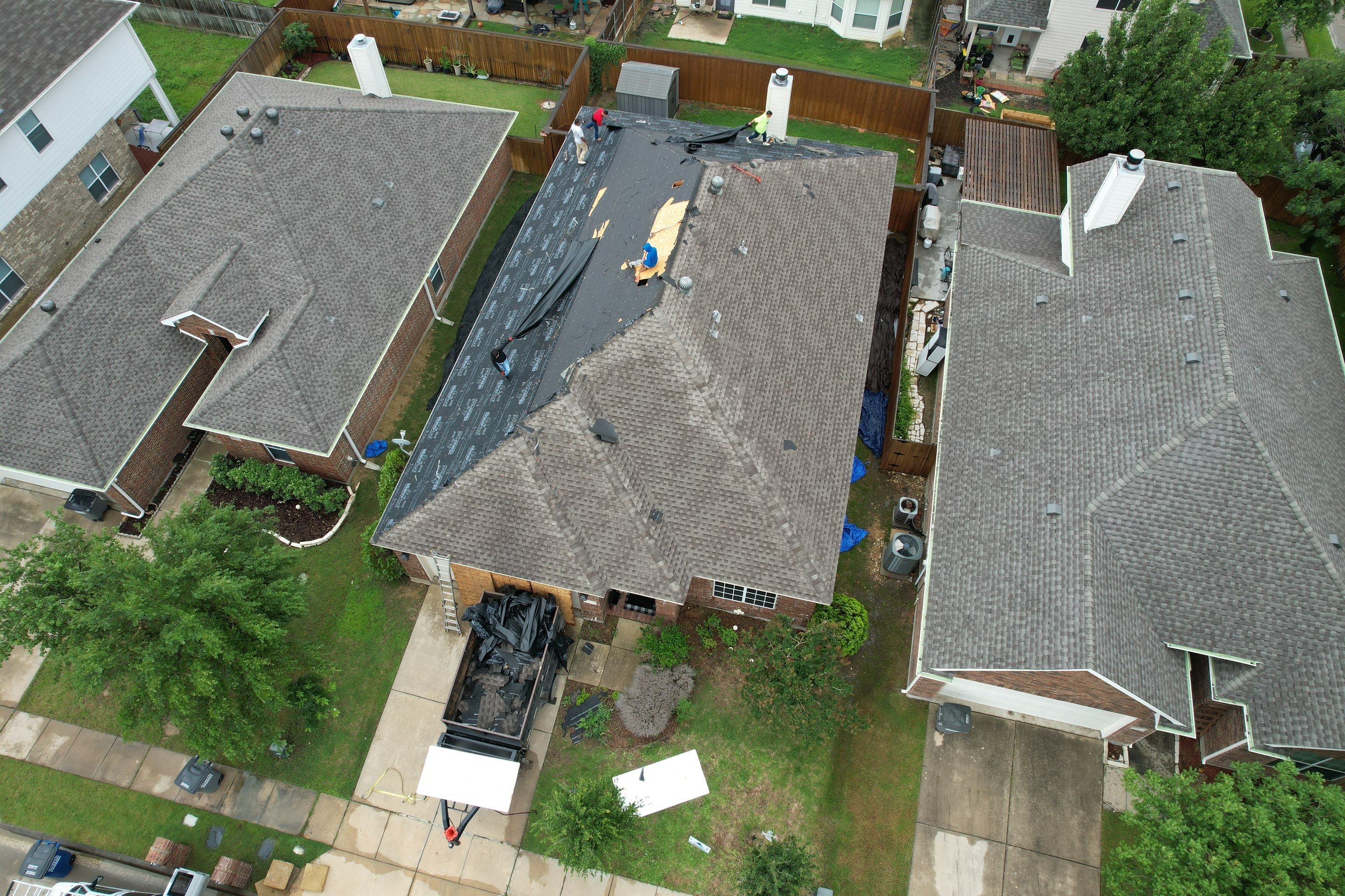 Project in Little Elm by Zeus Exteriors