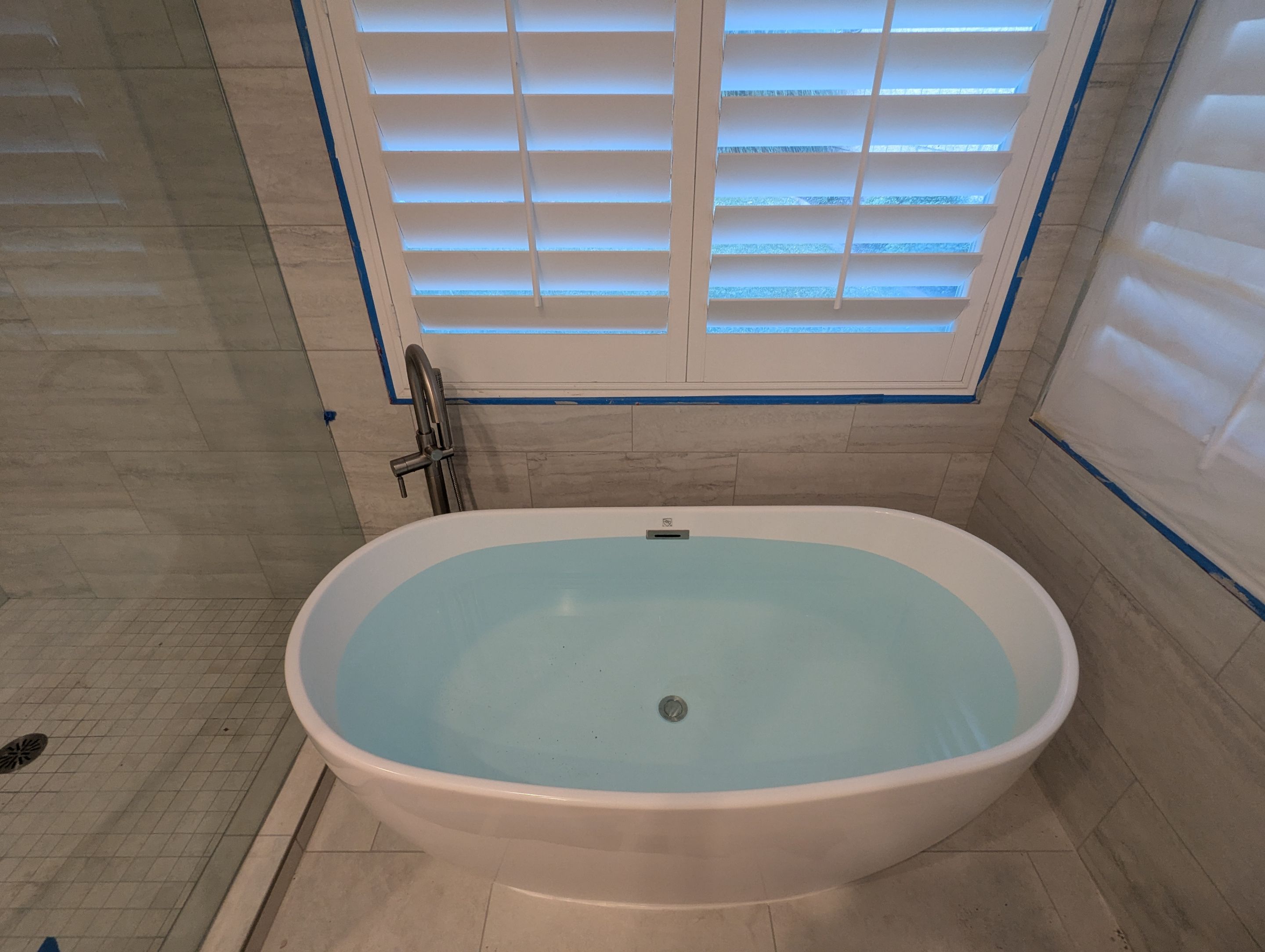 Setting Finish in a new Custom Home by Professional Plumbing Inc 