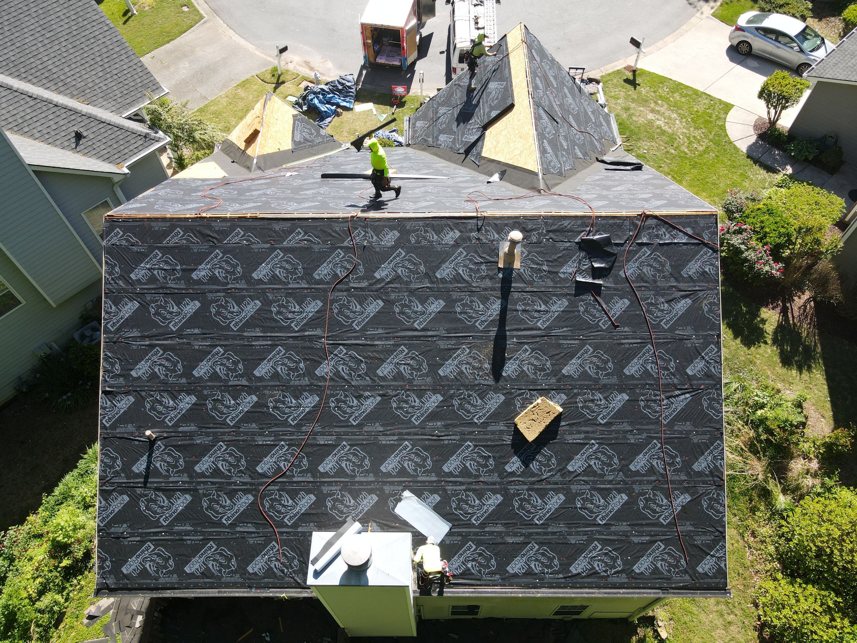 Residential Roofing Installation using Owens Corning by Inspector Roofing and Restoration