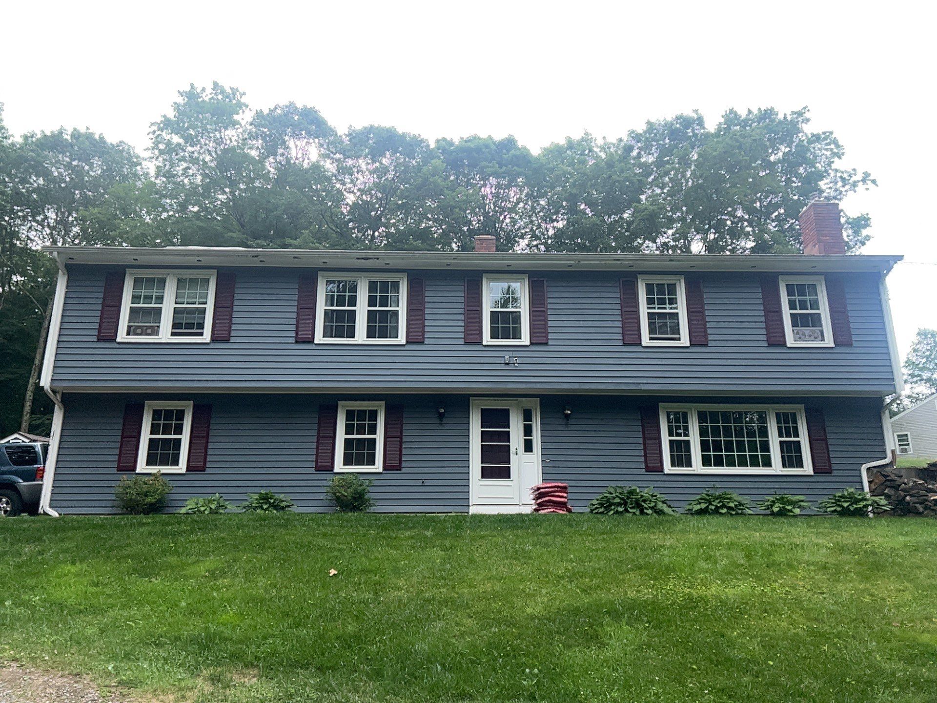 Siding Installation using CertainTeed Mainstreet Vinyl Siding - Pacific Blue by A Plus Exterior