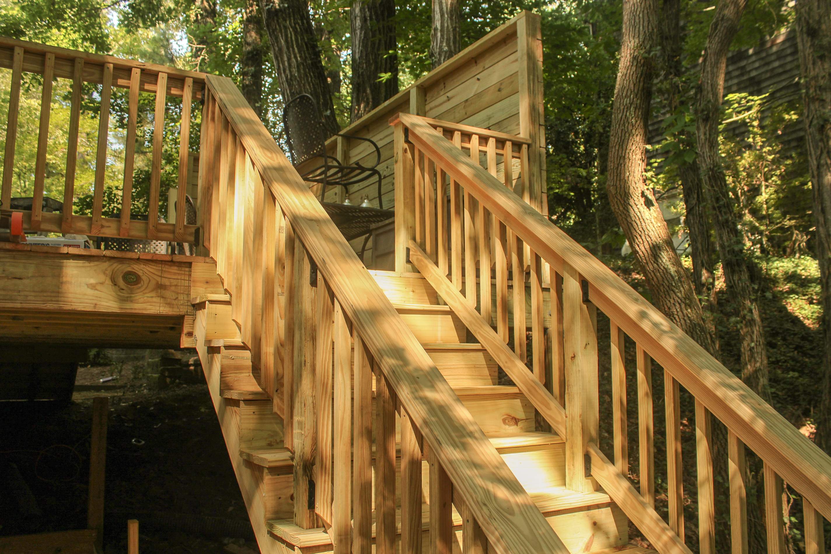 Pressure Treated Pine Deck Build in East Cobb by Nelson Exteriors