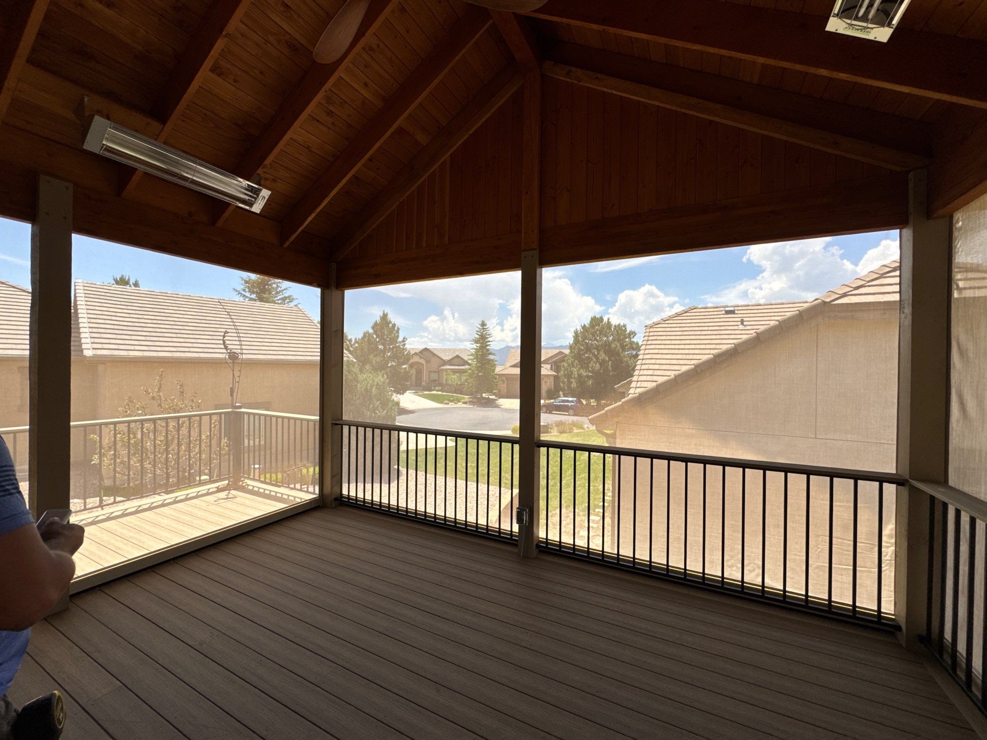 Motorized Screens using Progressive MagnaTrack Screens by Outdoor Solutions Colorado