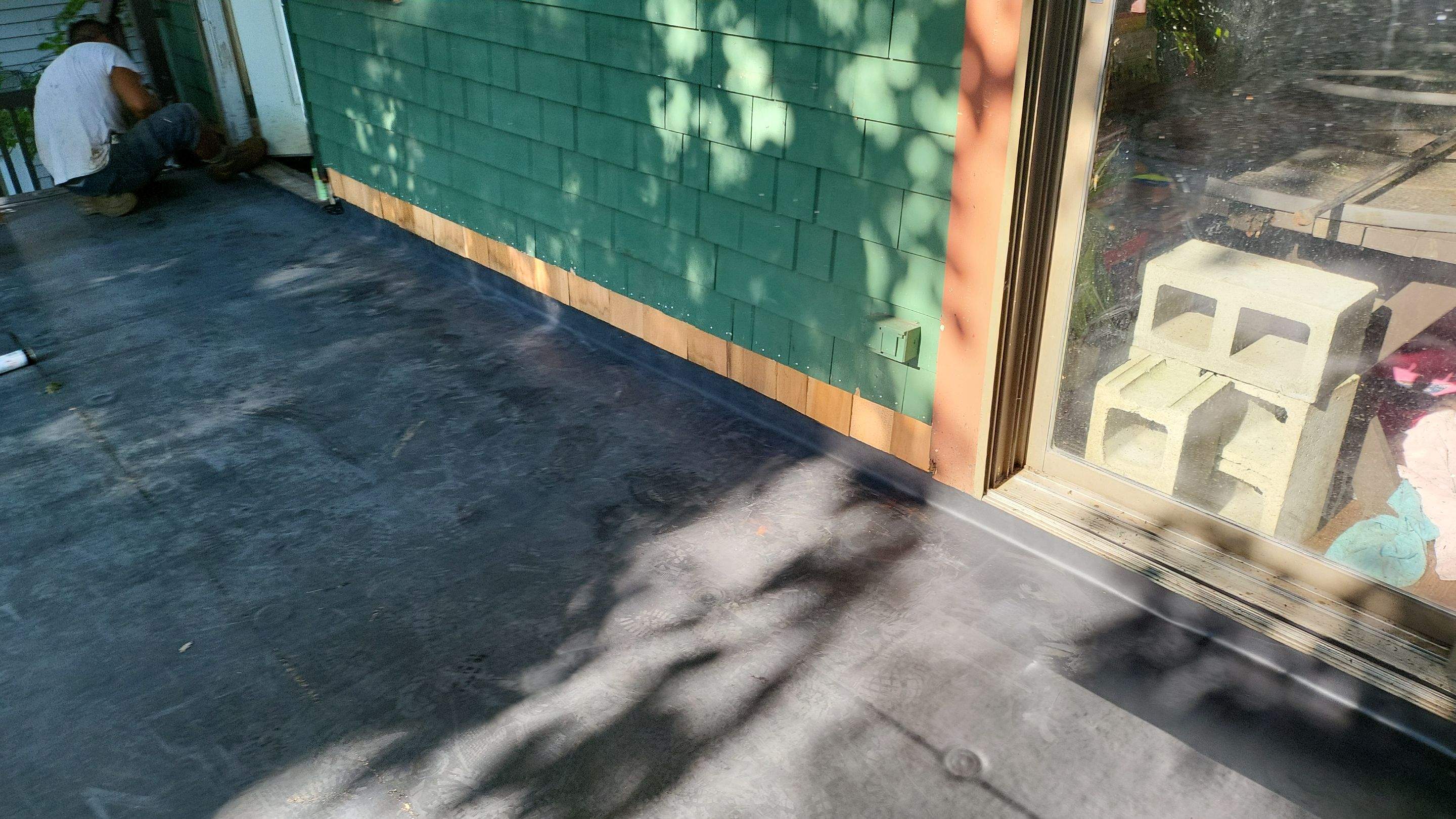 Deck Installation using EPDM substrate by A Plus Exterior