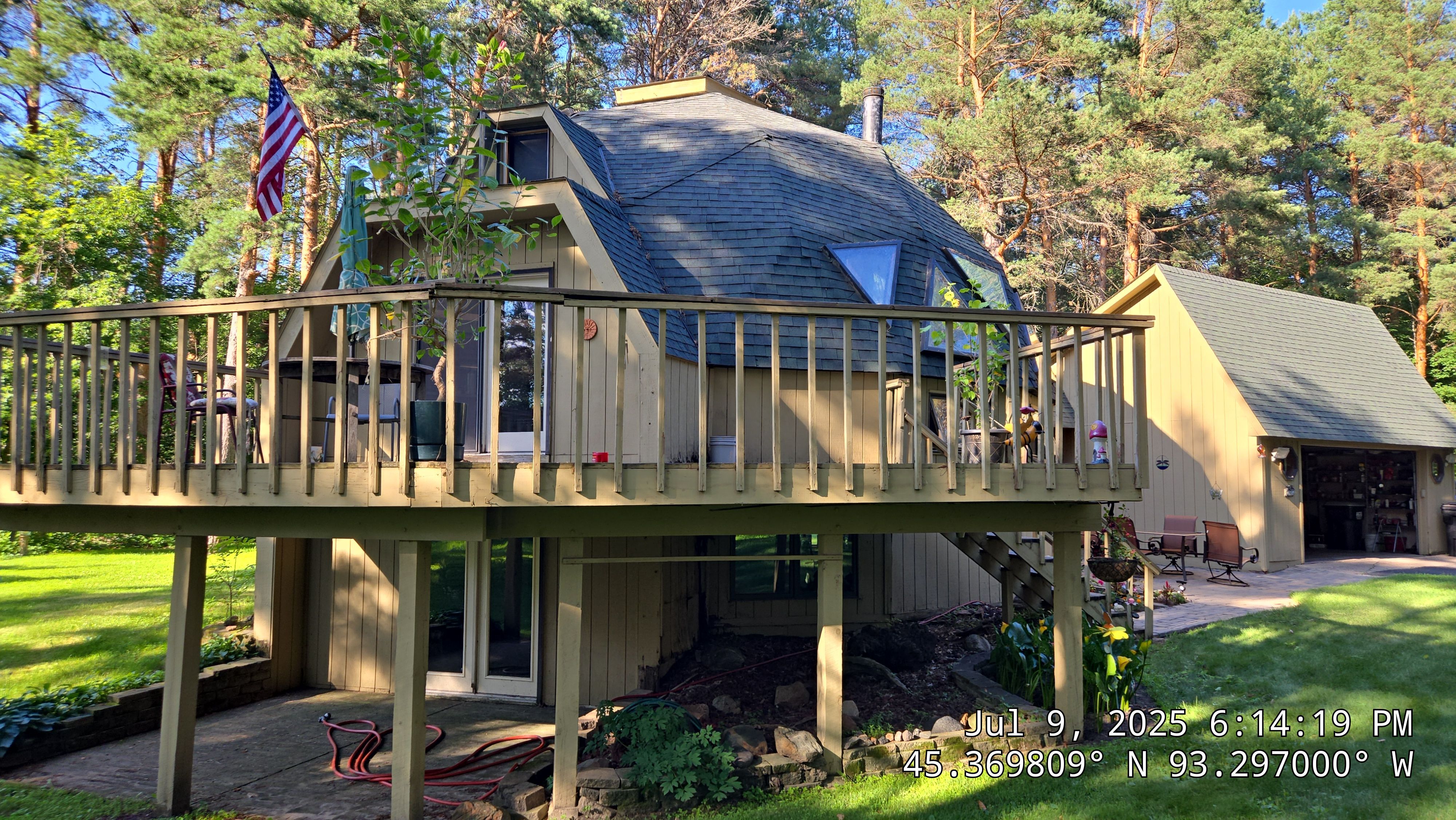 Roof Replacement on Dome House in Oak Grove  by Ascension Roofing & Siding