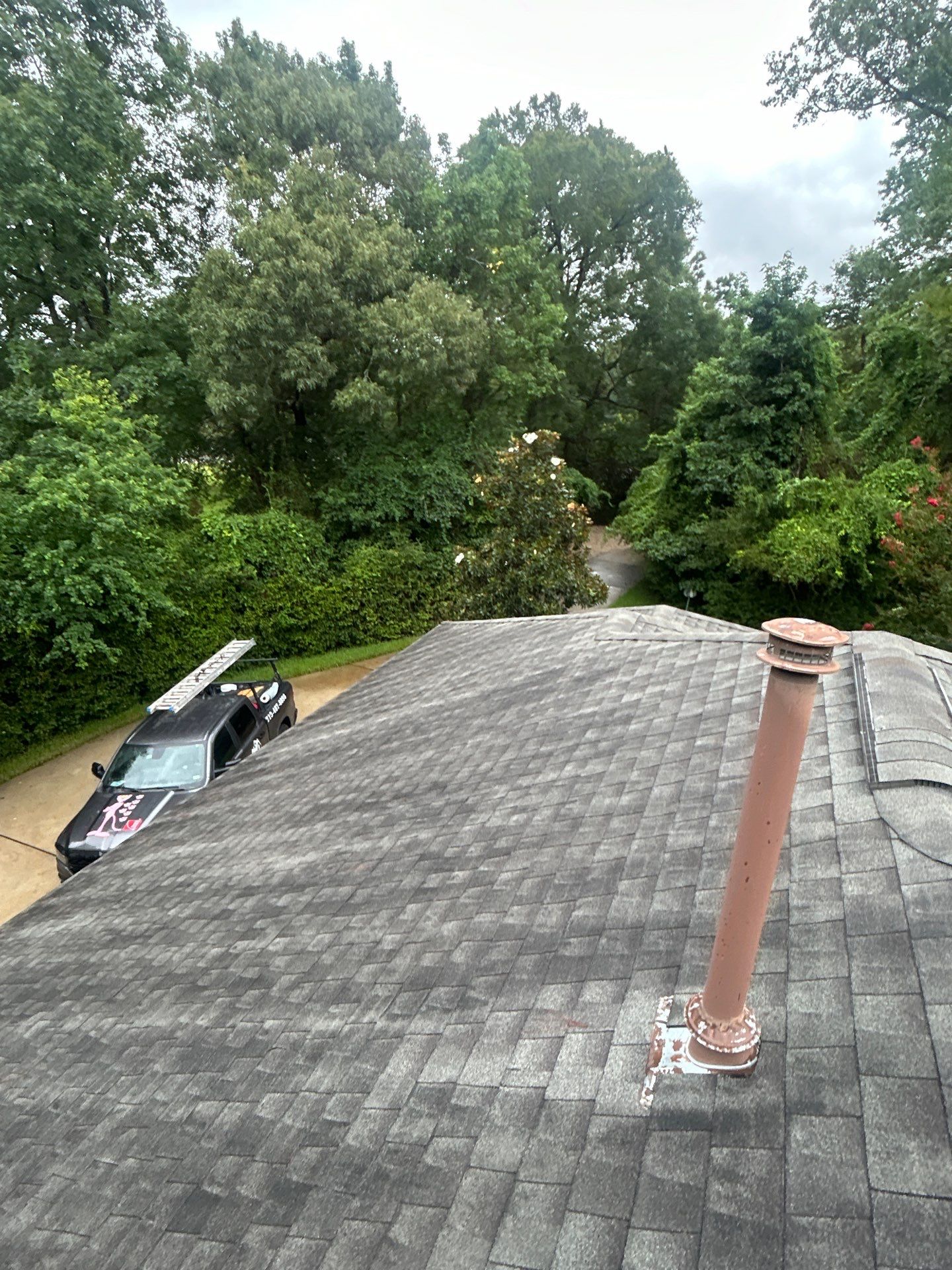 Hail Damage using Owen's Corning Duration (Lifetime) Shingles by Roof Repair Company