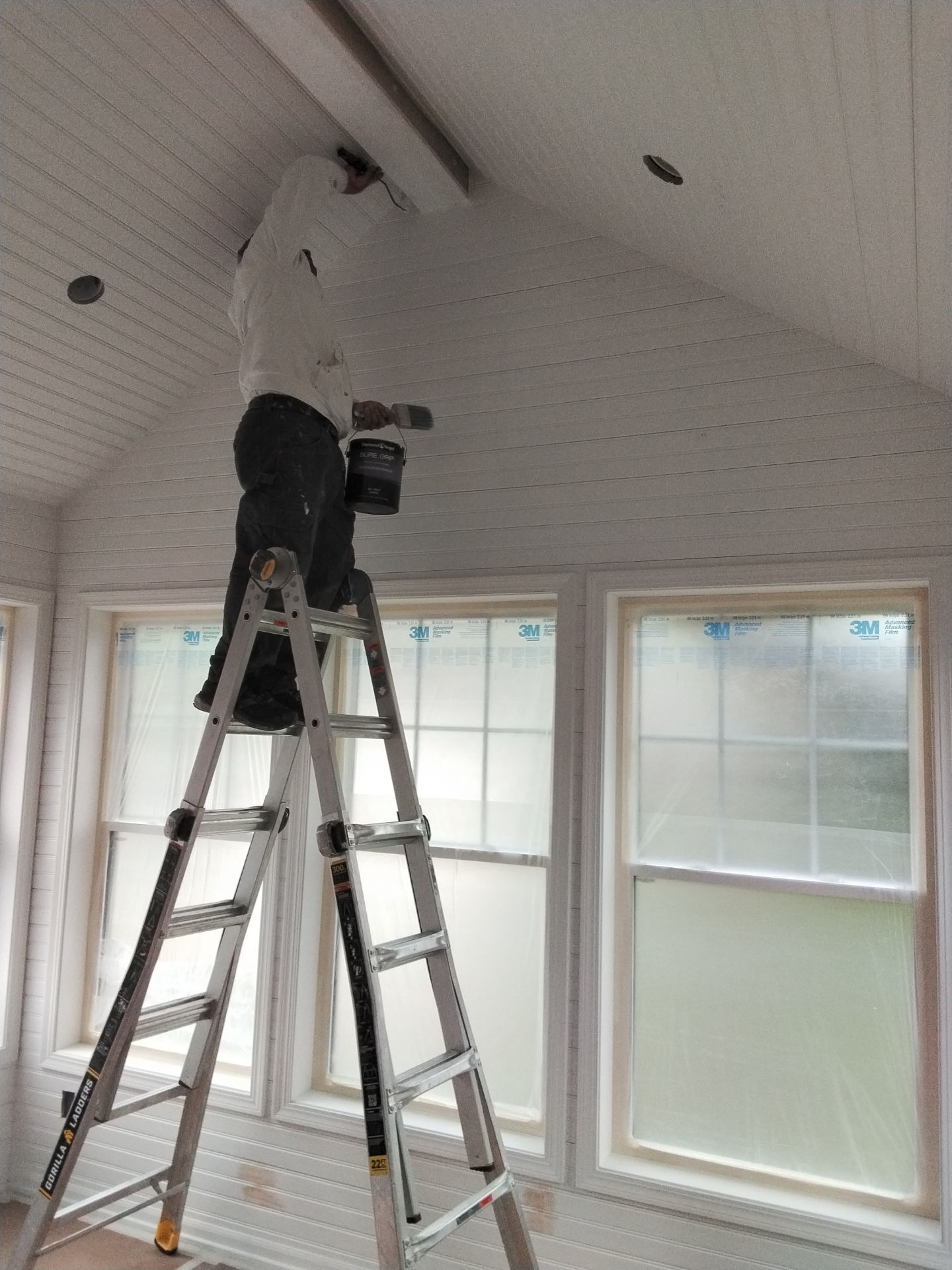 New 4 season room interior & exterior painting by Midwest Paint LLC