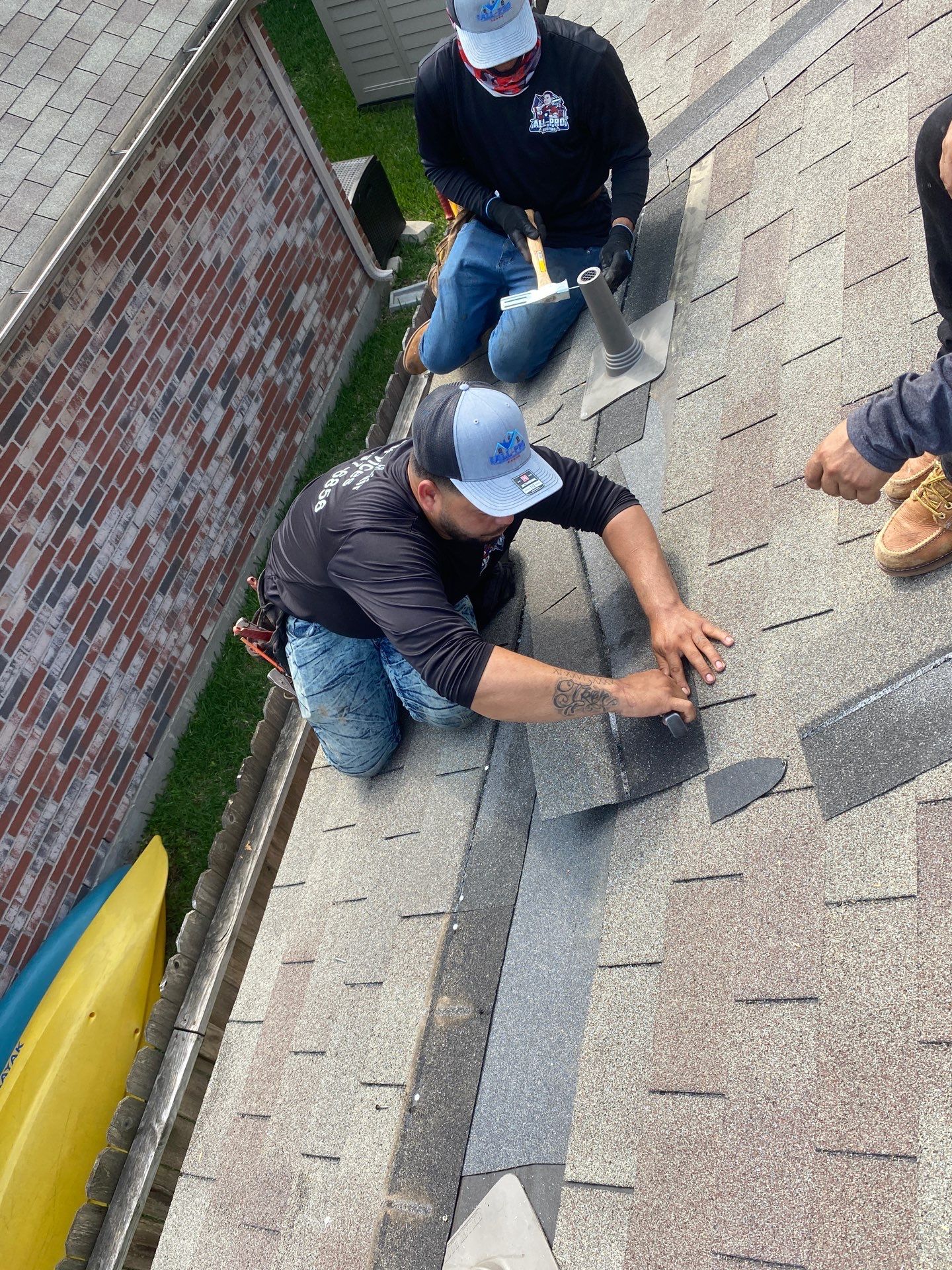 Hail Damage using Owen's Corning Duration (Lifetime) Shingles by Roof Repair Company