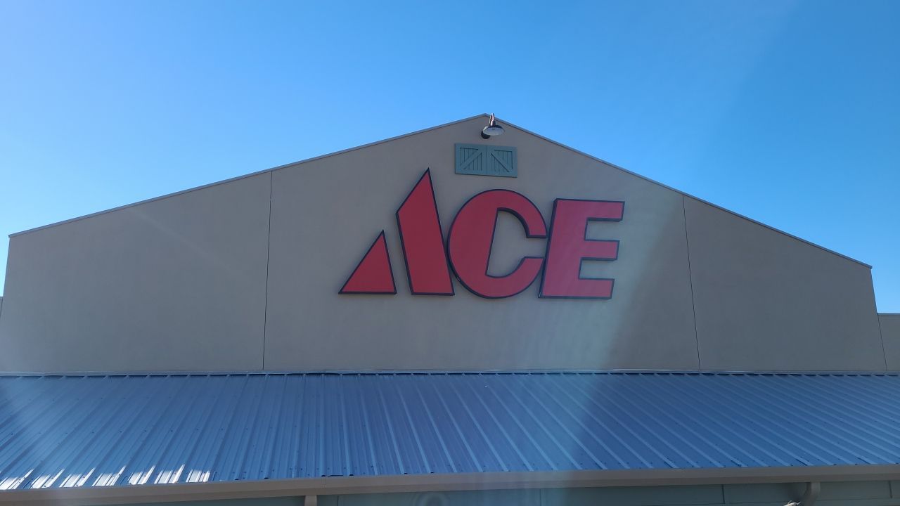 Channel Letters and Monument for Ace Hardware by SignCrafters
