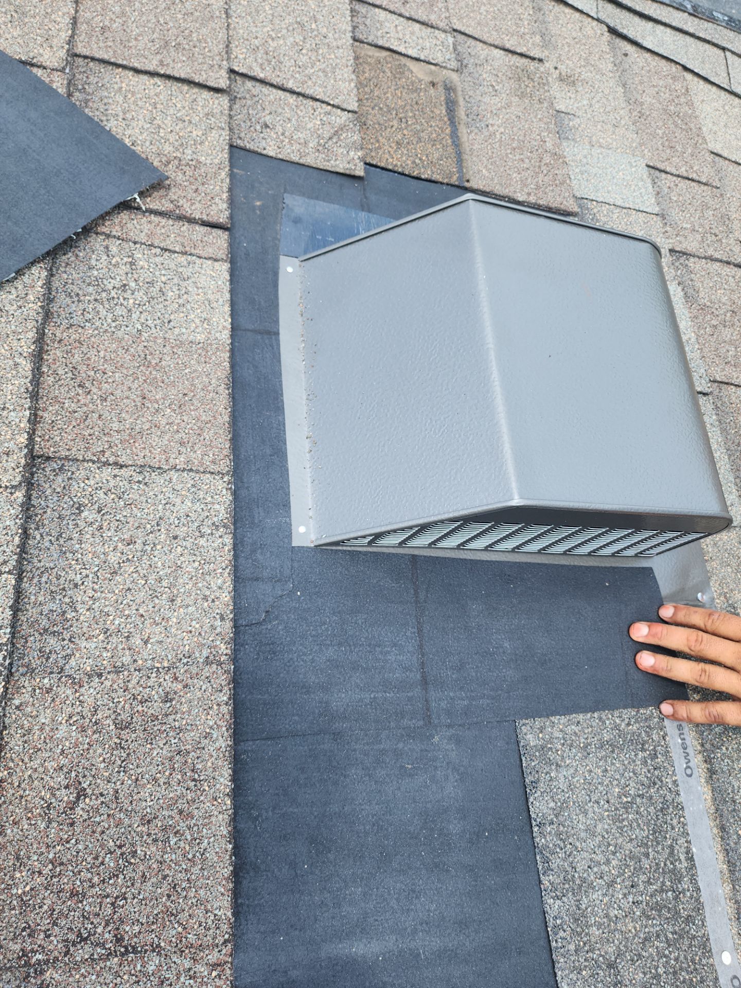 Hail Damage using Owen's Corning Duration (Lifetime) Shingles by Roof Repair Company
