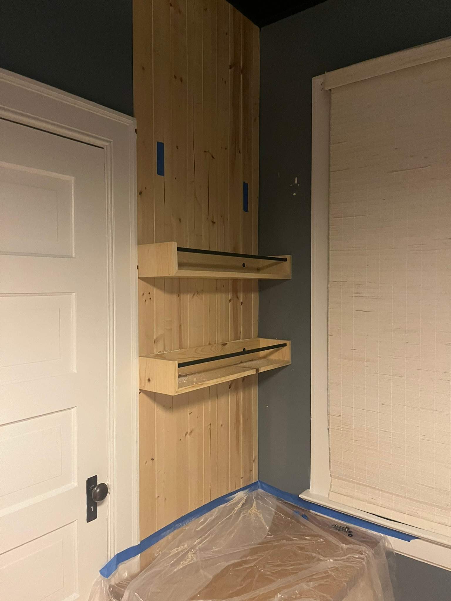 Denver Nursery Renovation Featuring Custom Shiplap and Floral Wallpaper by LP Construction Services