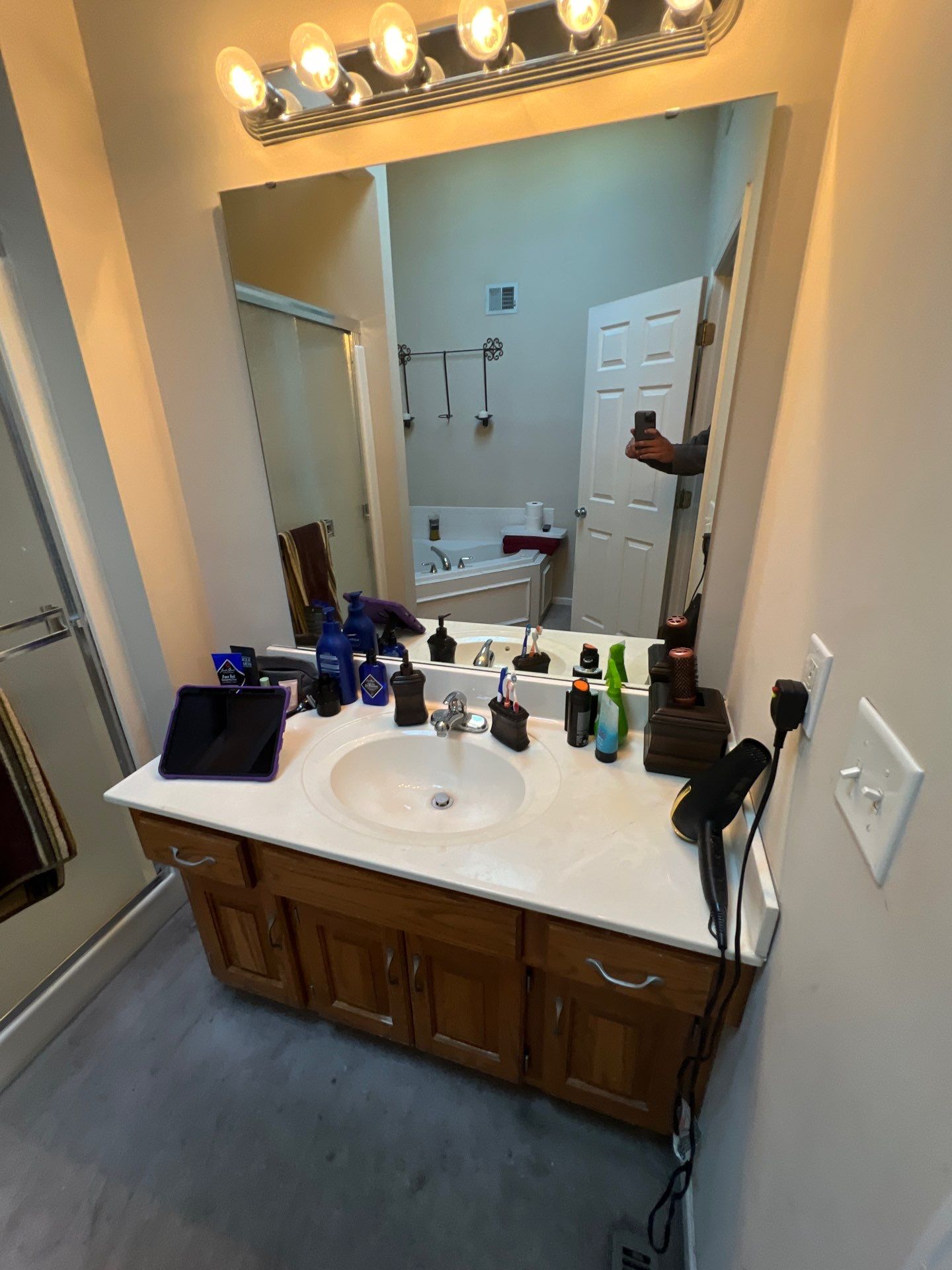 Bathroom Remodel using Shower Base by The Shower Company