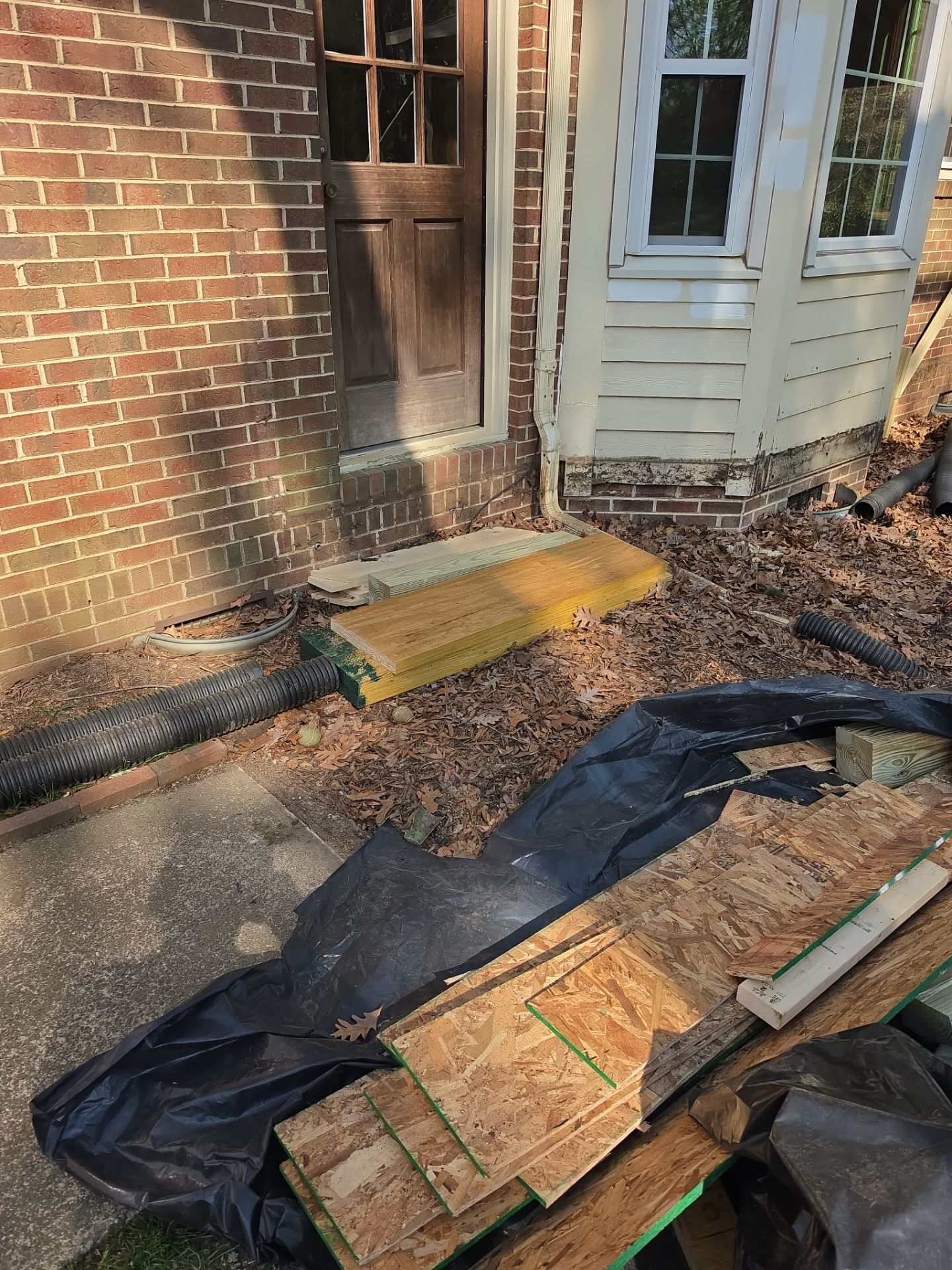 Job site clean up in Charlotte by Badger Hauling