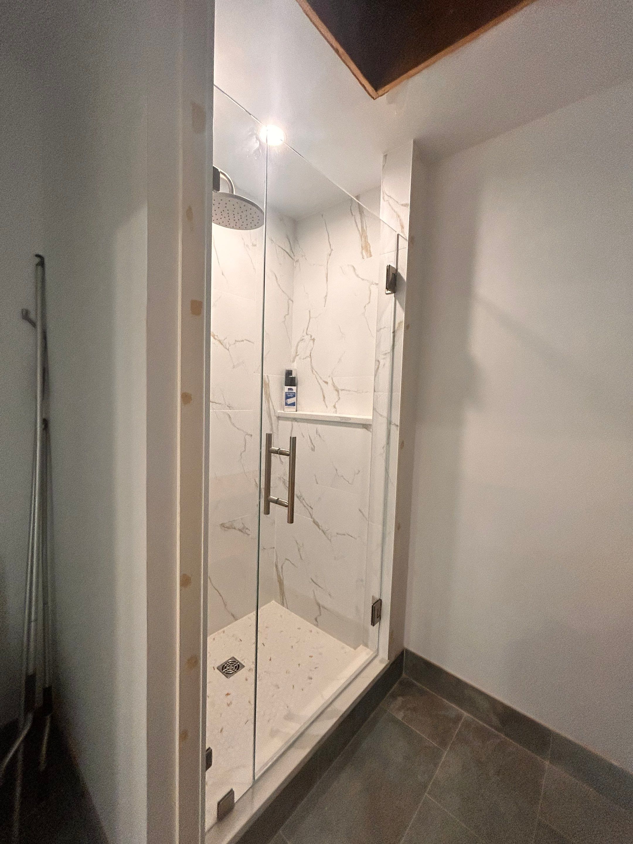 Shower Enclosure Tempered Shower Glass and Mirror by Cheshire Glass Company