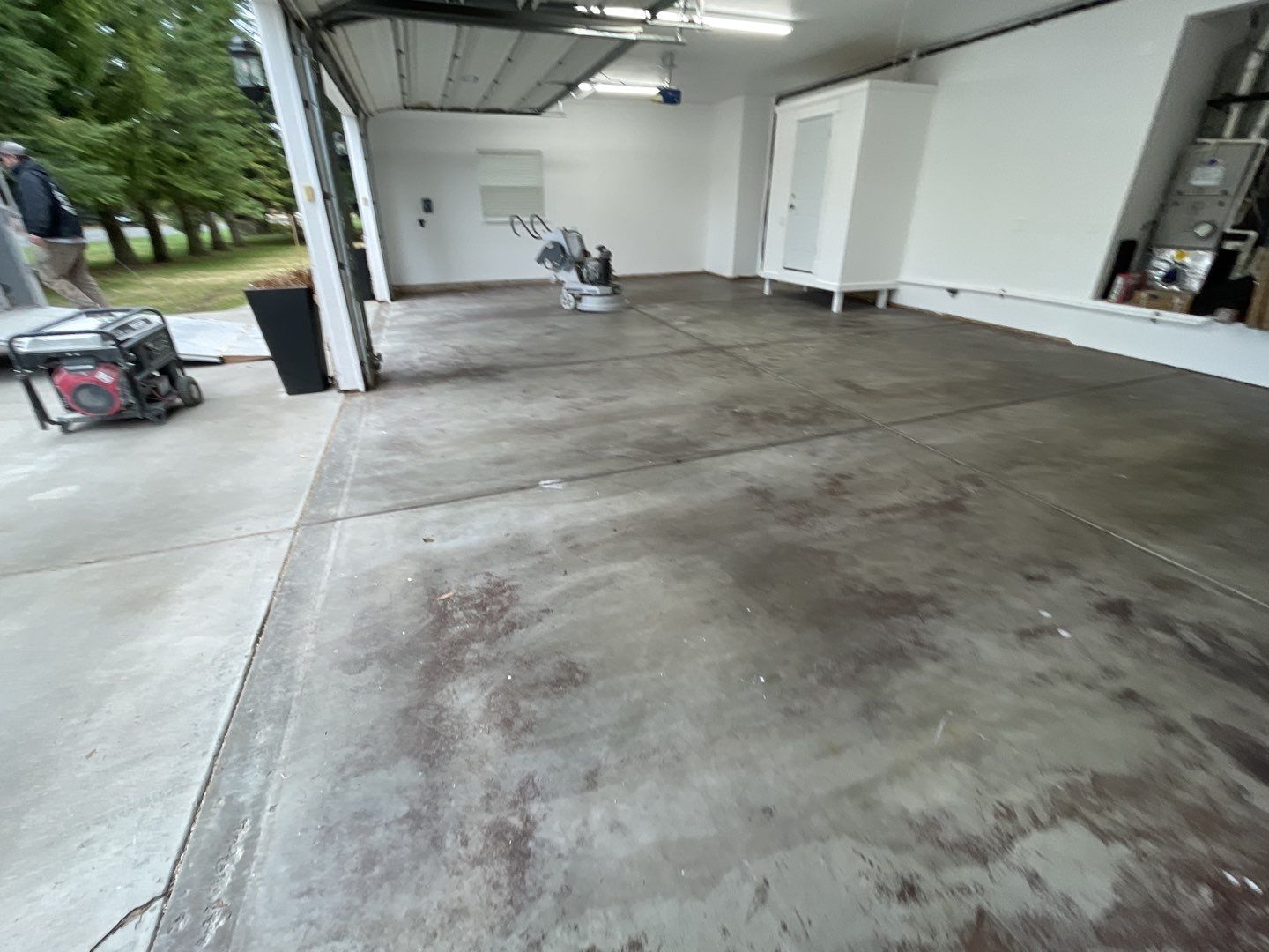 Garage Transformation using Slate Stone by Croc Coatings, LLC