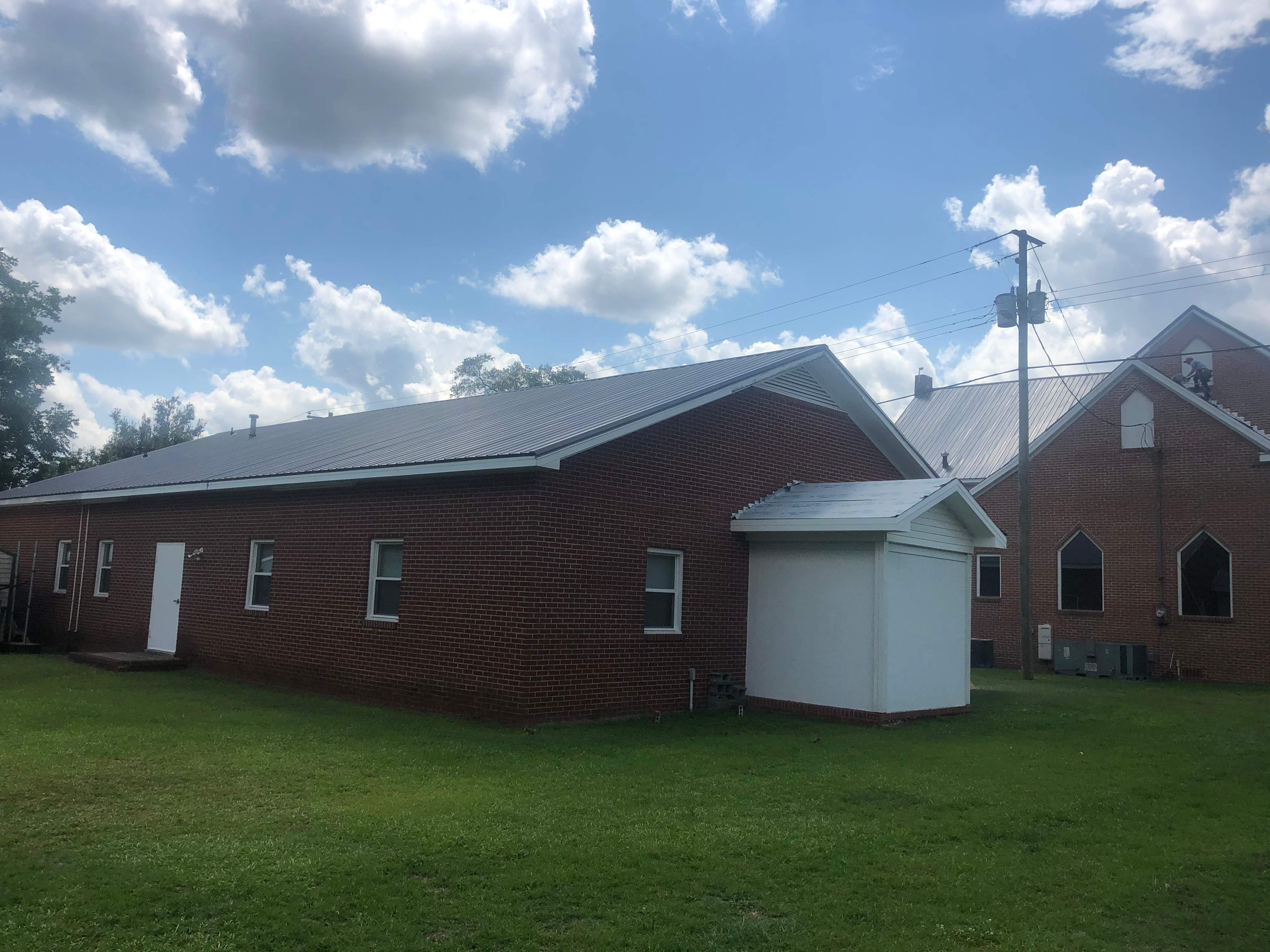 Commercial Roofing Installation - East Laurinburg Baptist Church by American Roofing NC