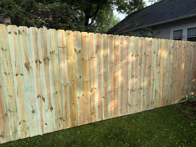 Pressure-Treated Pine Privacy Fence Installation in Cedar Falls
