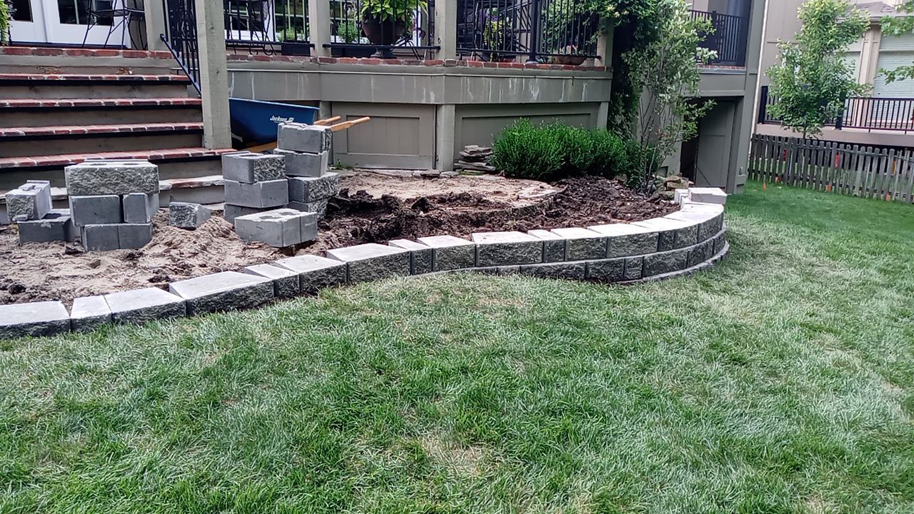 New Driveway and Sidewalk by LAND ESCAPES LLC